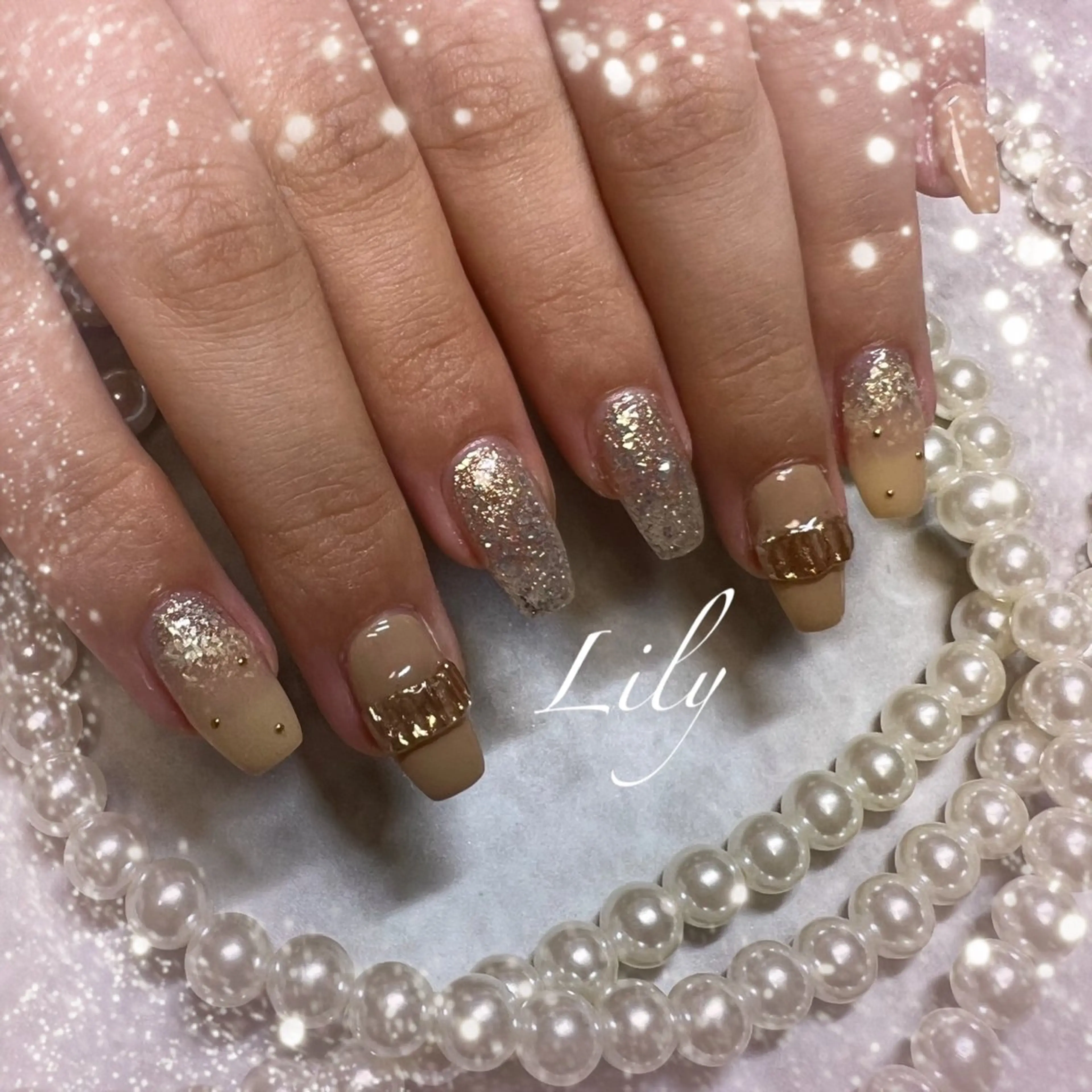 ネイル ハンドネイル Lily*nail 🌻Mii🌻のネイルデザイン