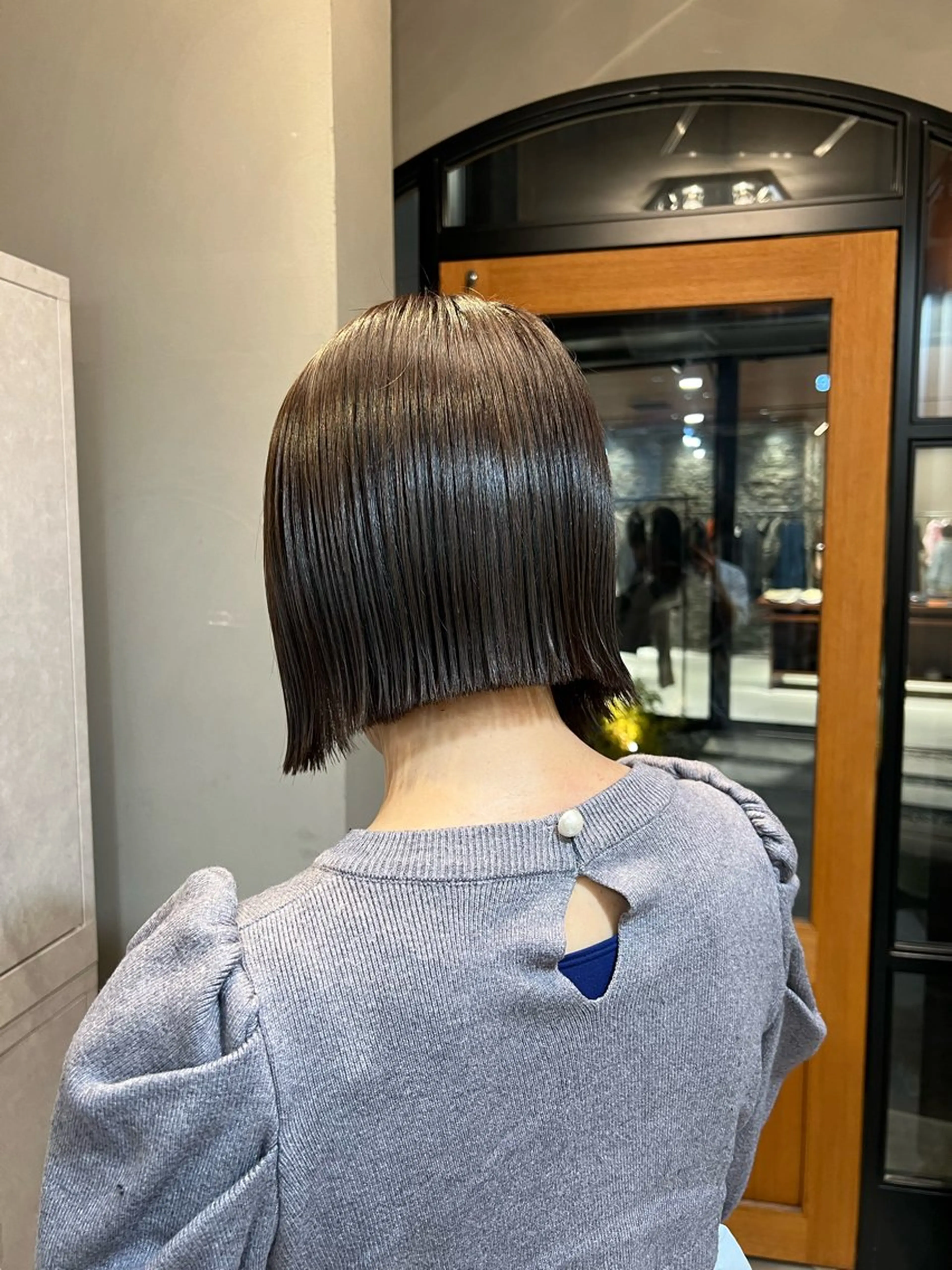 ショート 切りっぱなしボブ ボブ 神戸ボブ✂️ ioe三宮/田 伸佳のヘアスタイル
