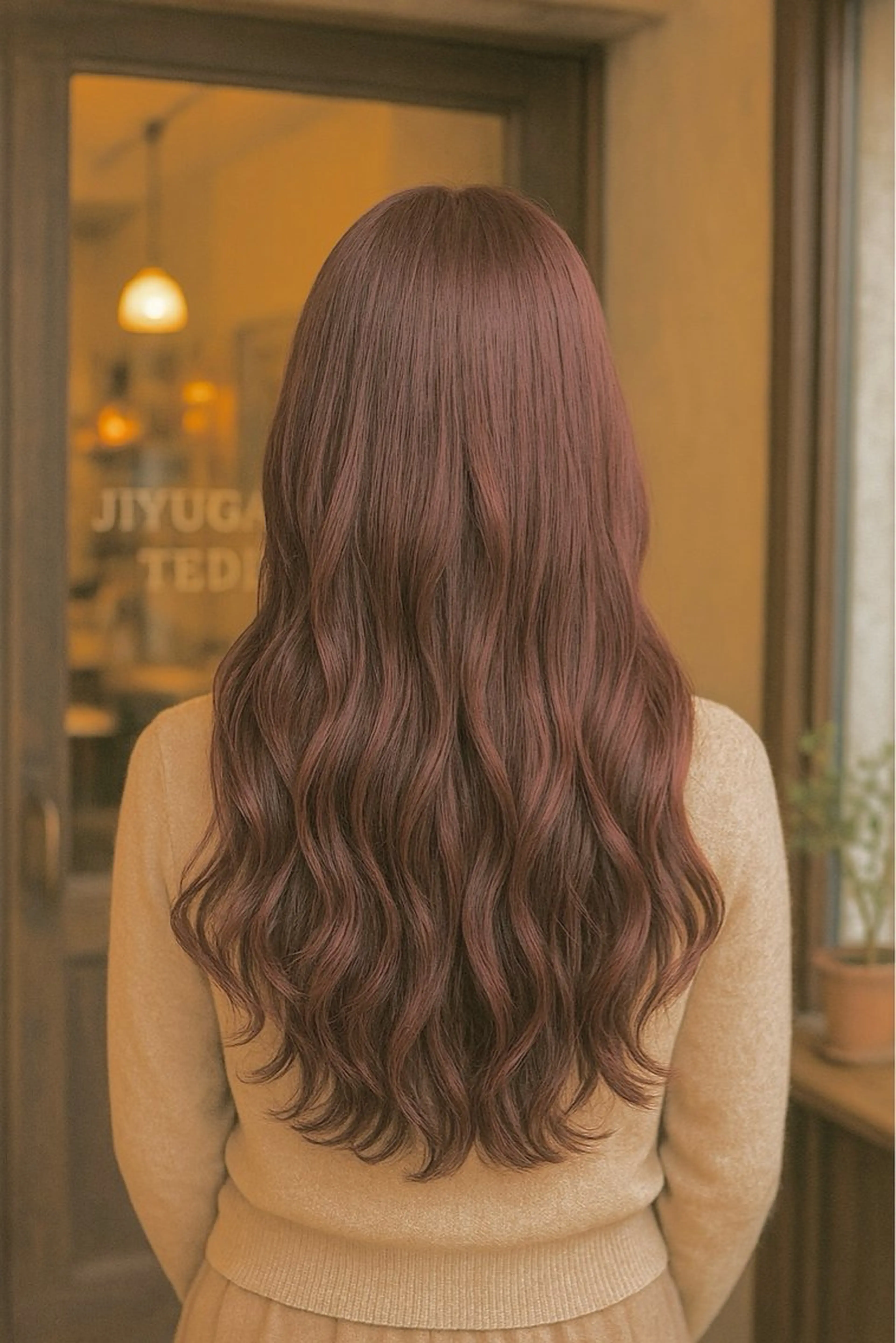 ロング カット ヘアカラー トリートメント KASHI｜顔まわり ×艶髪プロデューサーのヘアスタイル