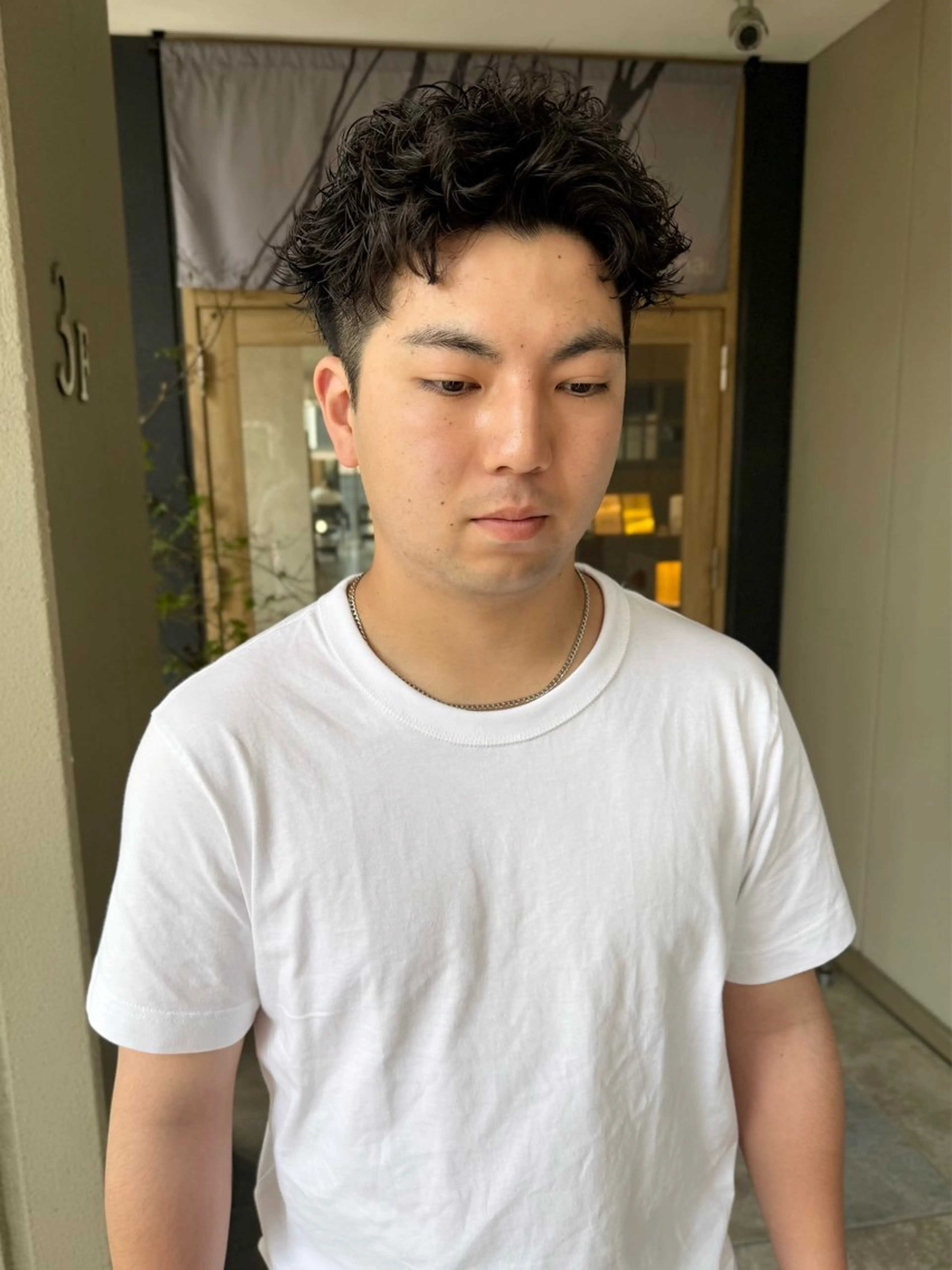 パーマ メンズ スパイキーショート mau tomokaのヘアスタイル