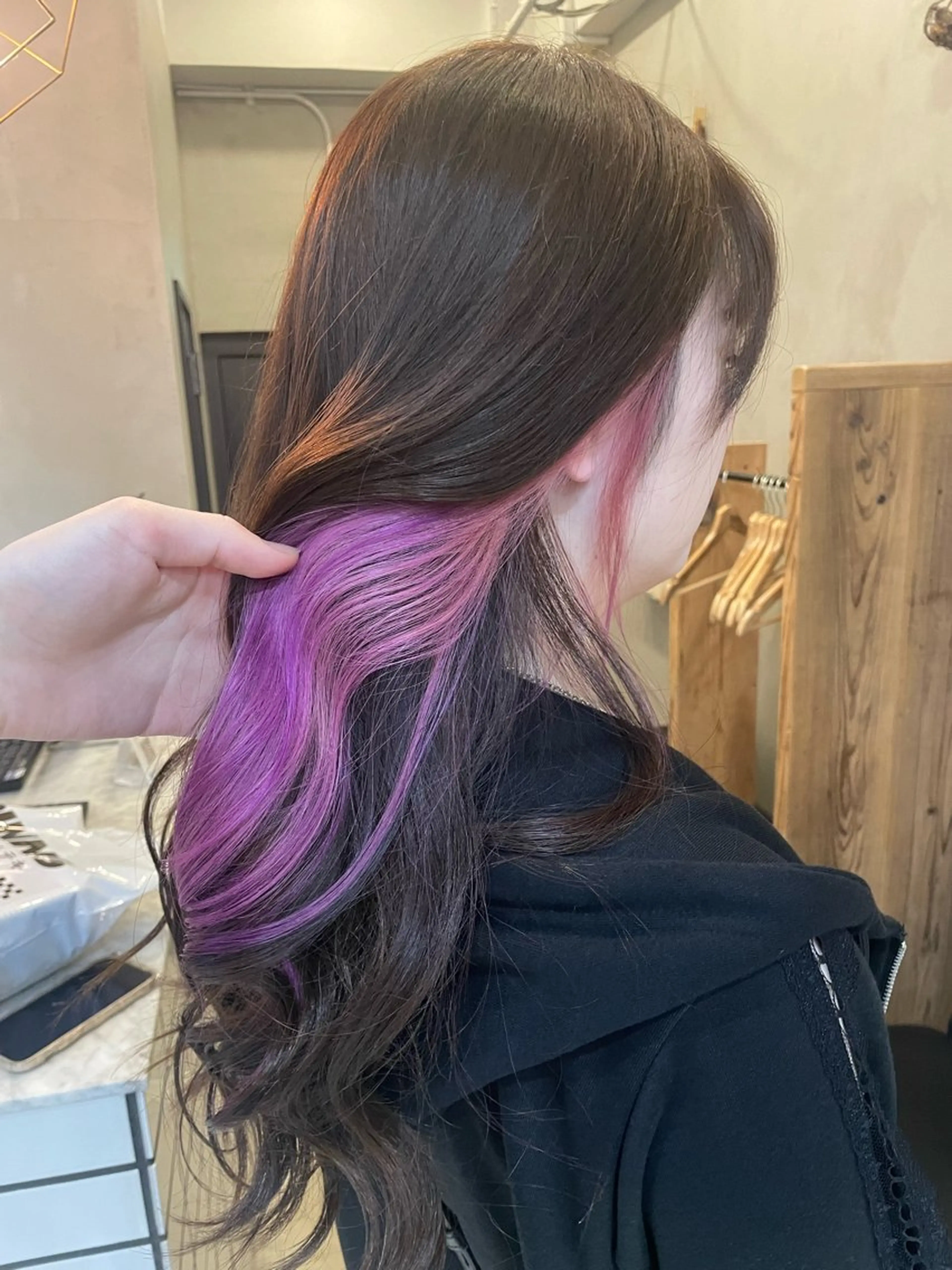 【デザインカラー】インナー、裾カラー、ハイライト、アンブレラetc...【ケアブリーチ】の写真