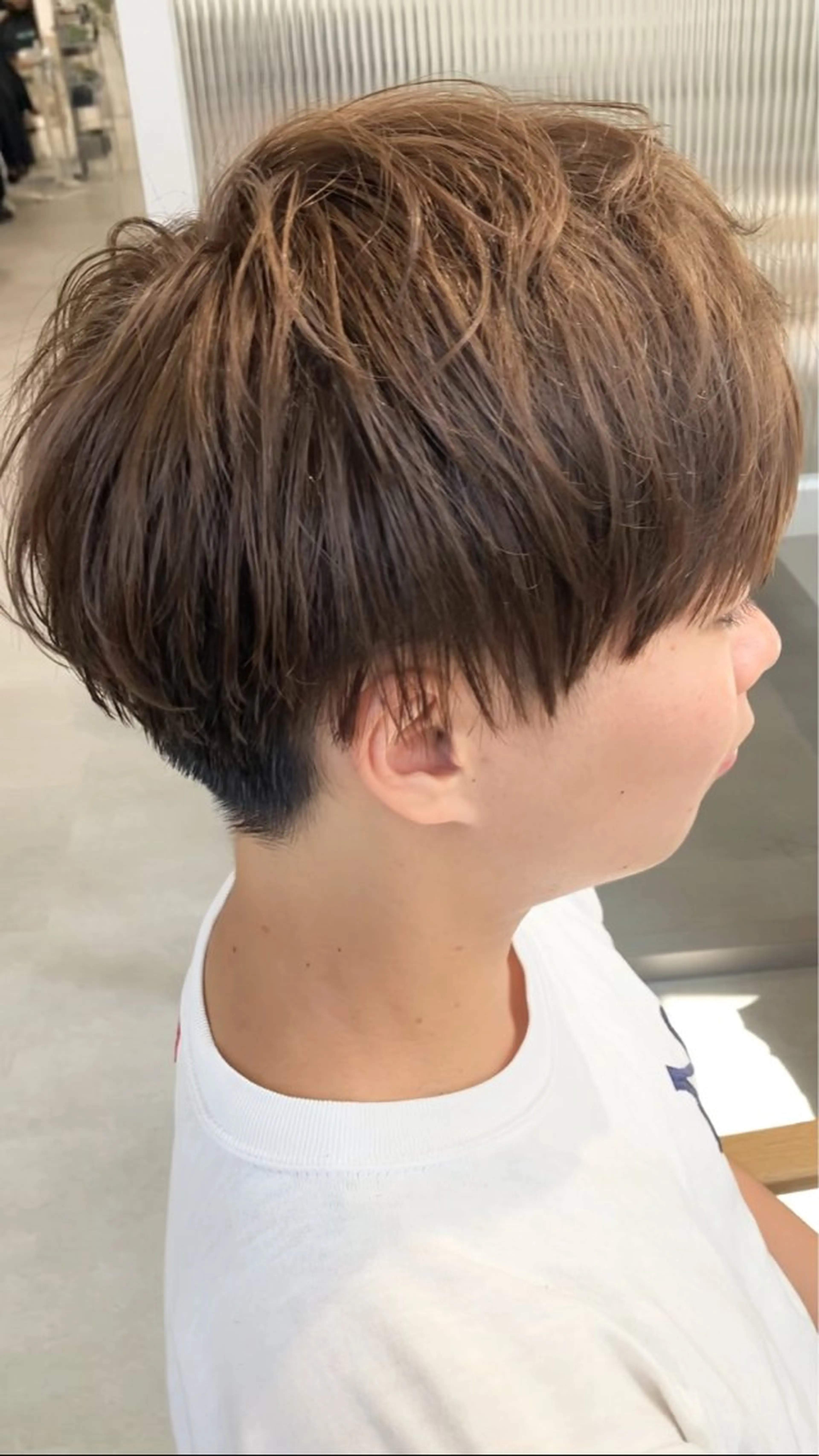 ショート カラー メンズ シルバー Shingo #パーマのヘアスタイル