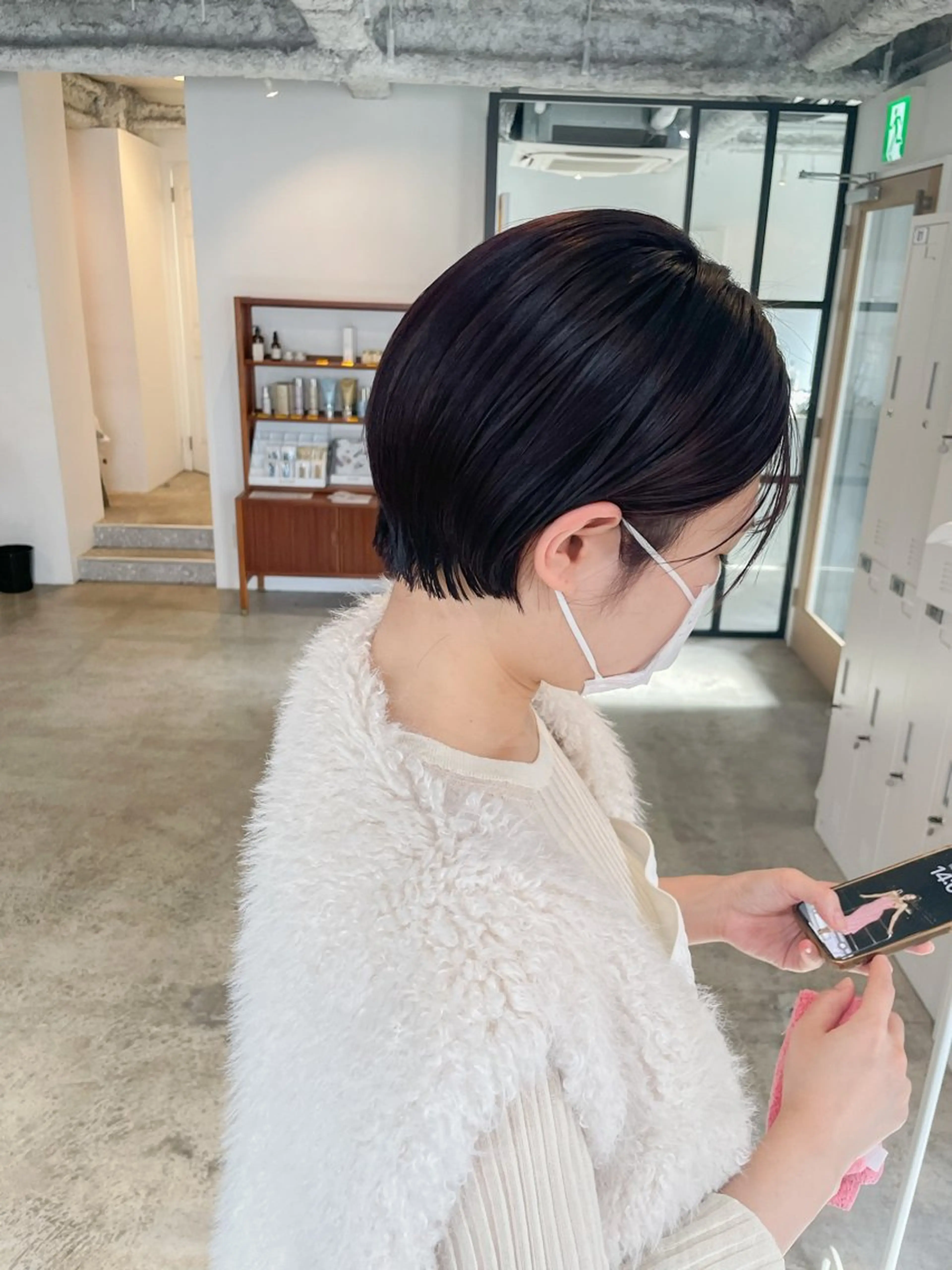 ショート カラー 丸みショート ショートヘア カット ヘアカラー トリートメント Takuma Suzuki中目黒のヘアスタイル