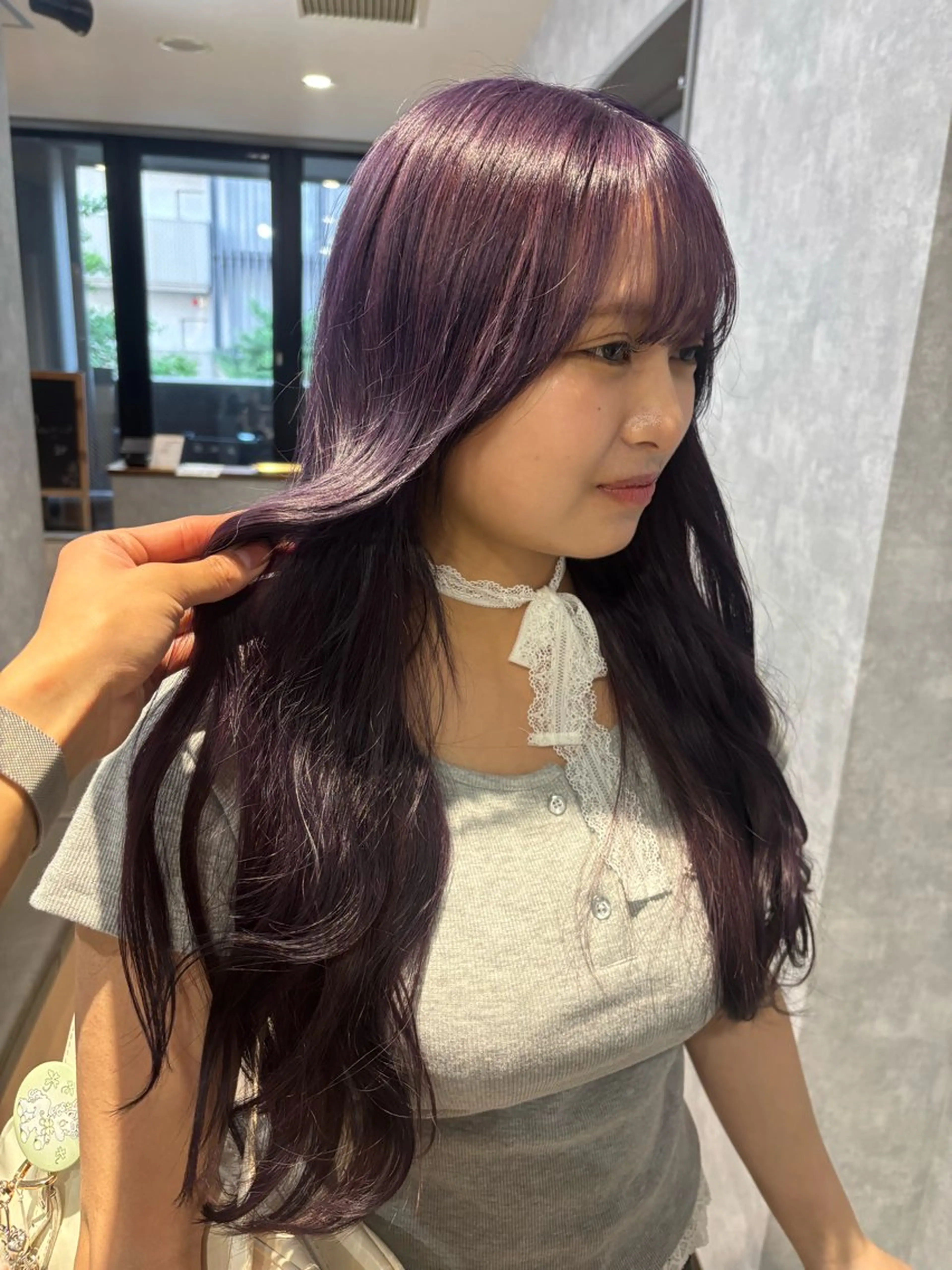 ロング カット ヘアカラー トリートメント 🌐NATSUMI 🌐【寒色カラー】のヘアスタイル