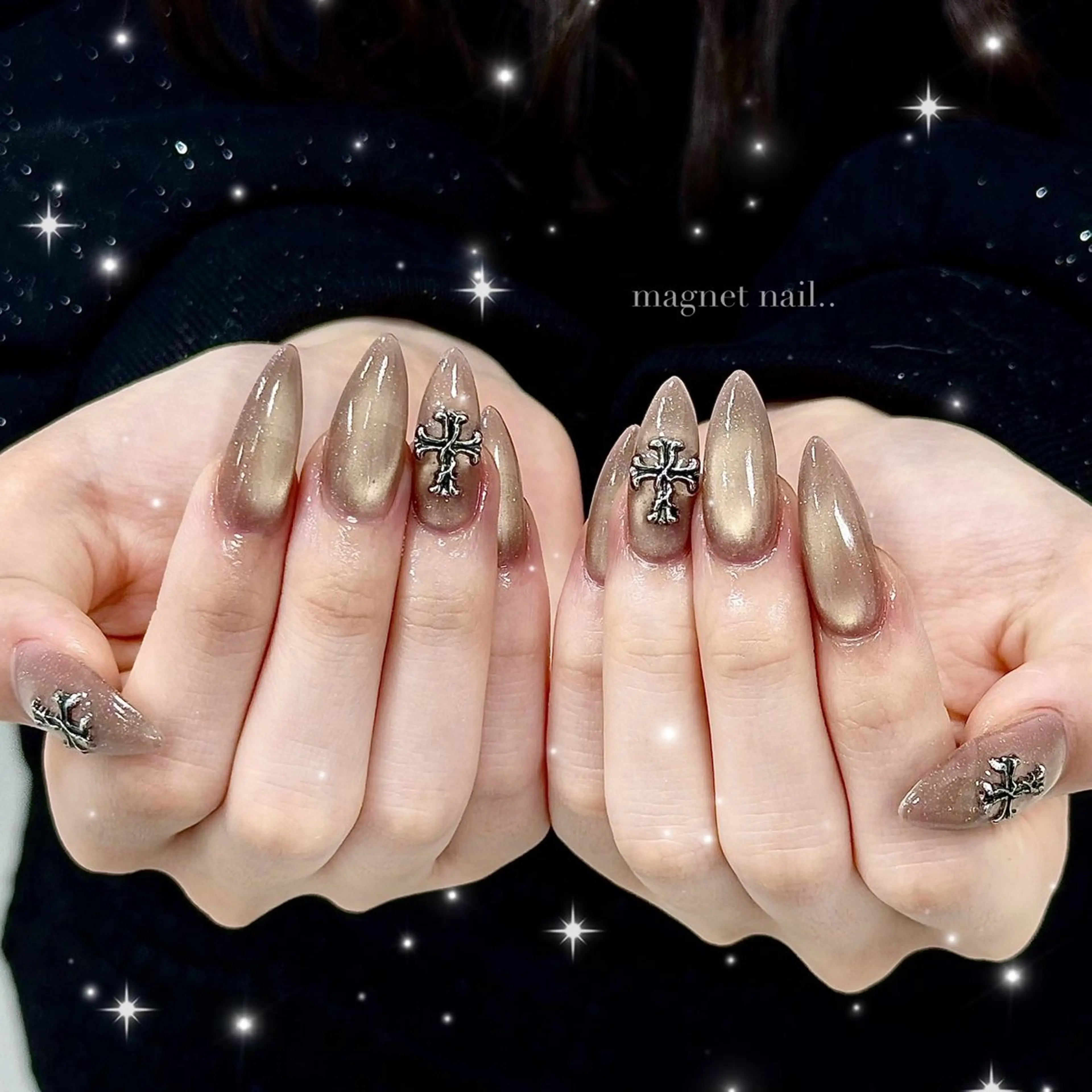 ネイル ハンドネイル Purasia高橋✧ マグ/ワンホン/地雷のネイルデザイン