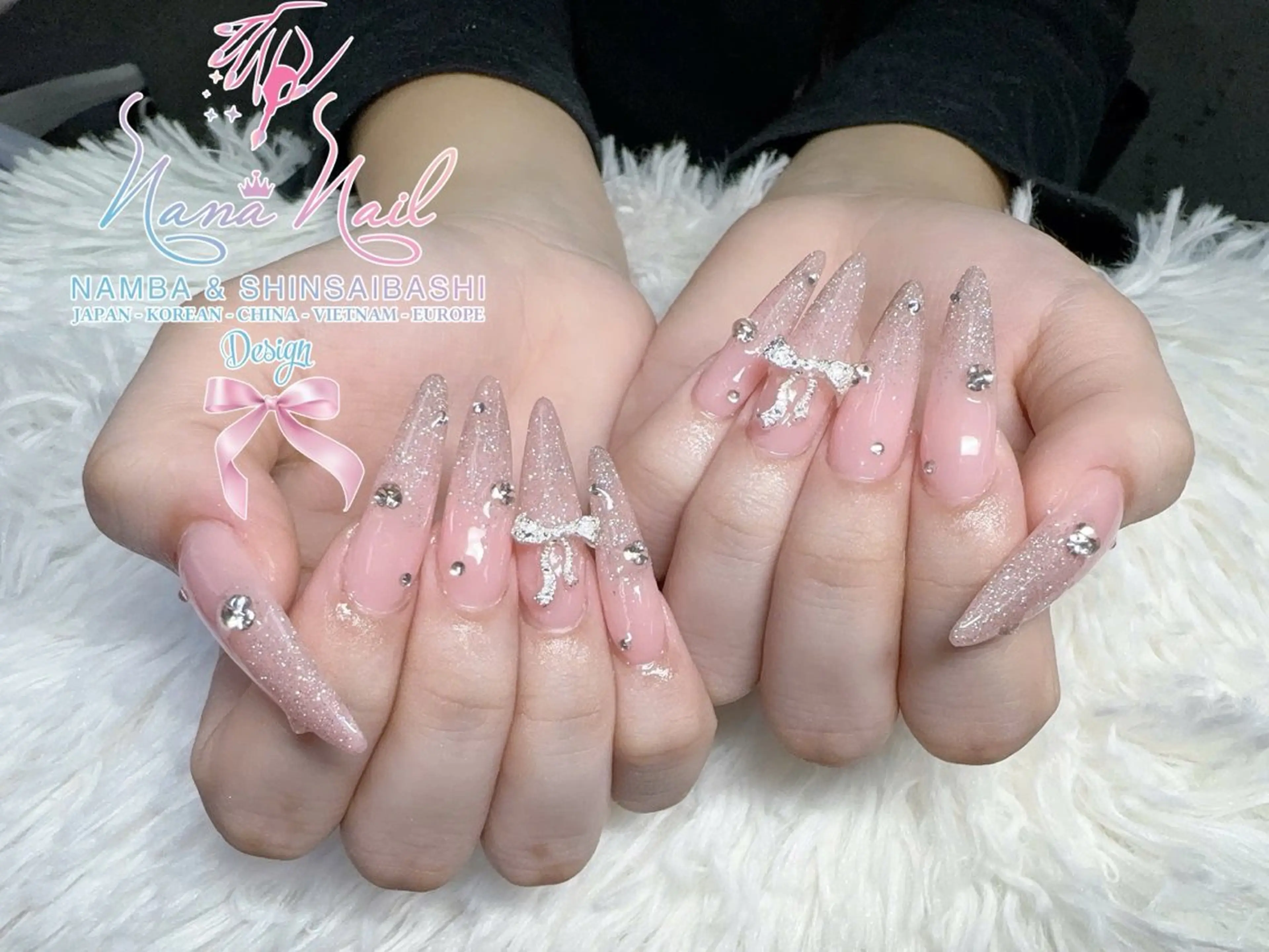 ネイル チークネイル 桜ネイル フラッシュネイル フットネイル ジェルネイル ハンドネイル 79LINA NAIL 心斎橋店所属・リナネイル アメ村心斎橋店のネイルデザイン