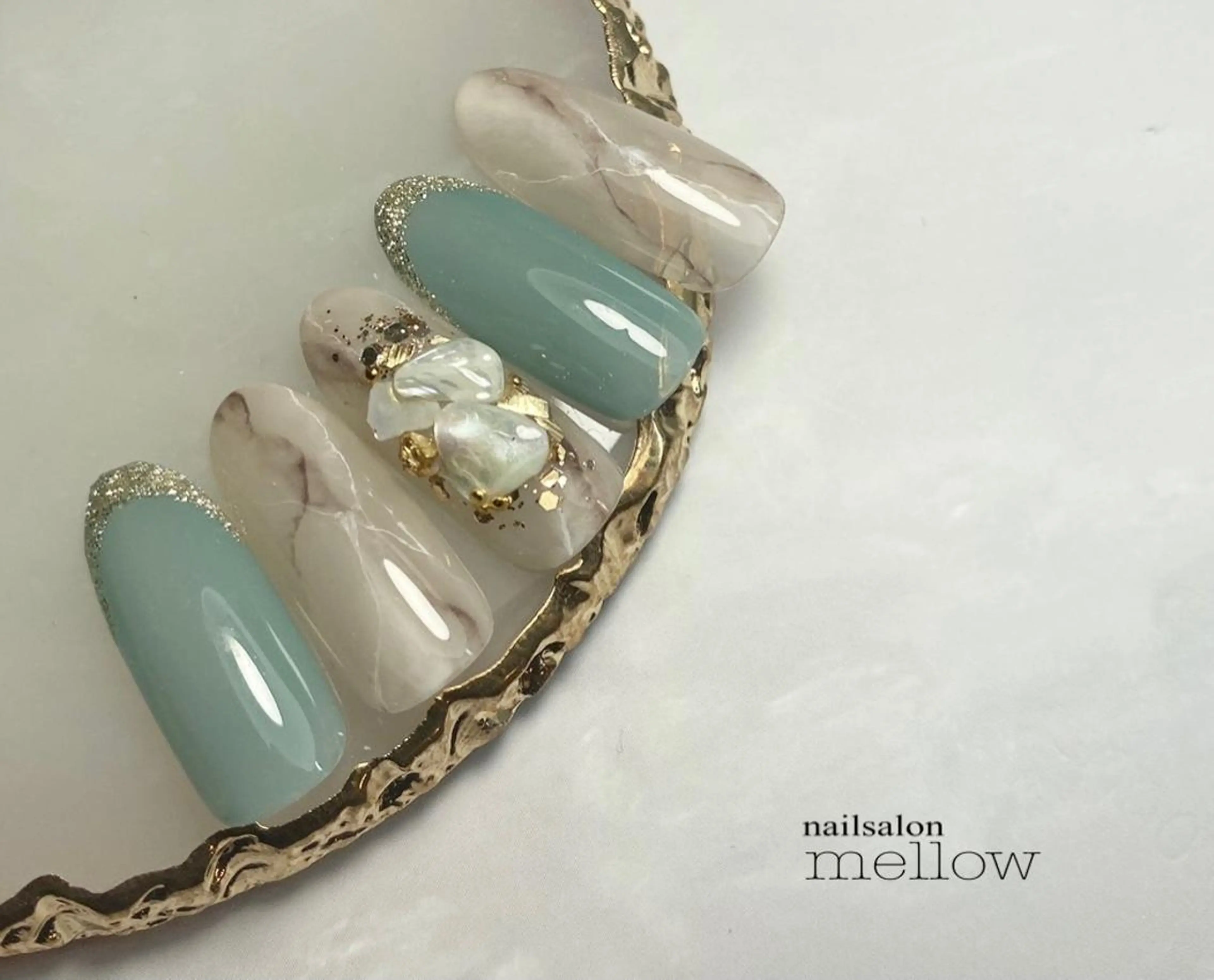 ネイル 大理石ネイル(マーブル) 大山 浩美のネイルデザイン