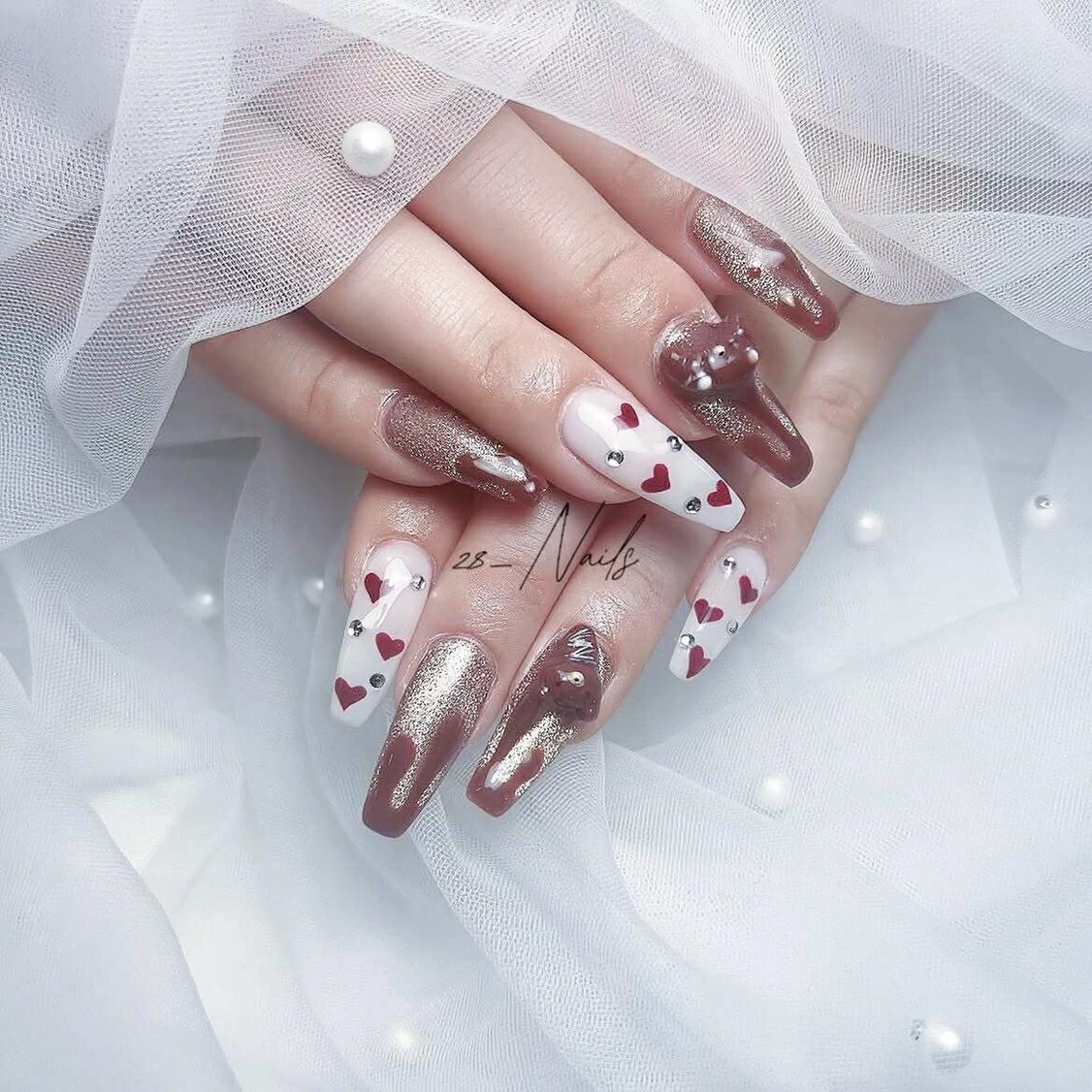 ロング 28ネイルㅤㅤㅤㅤ ことはのネイルデザイン