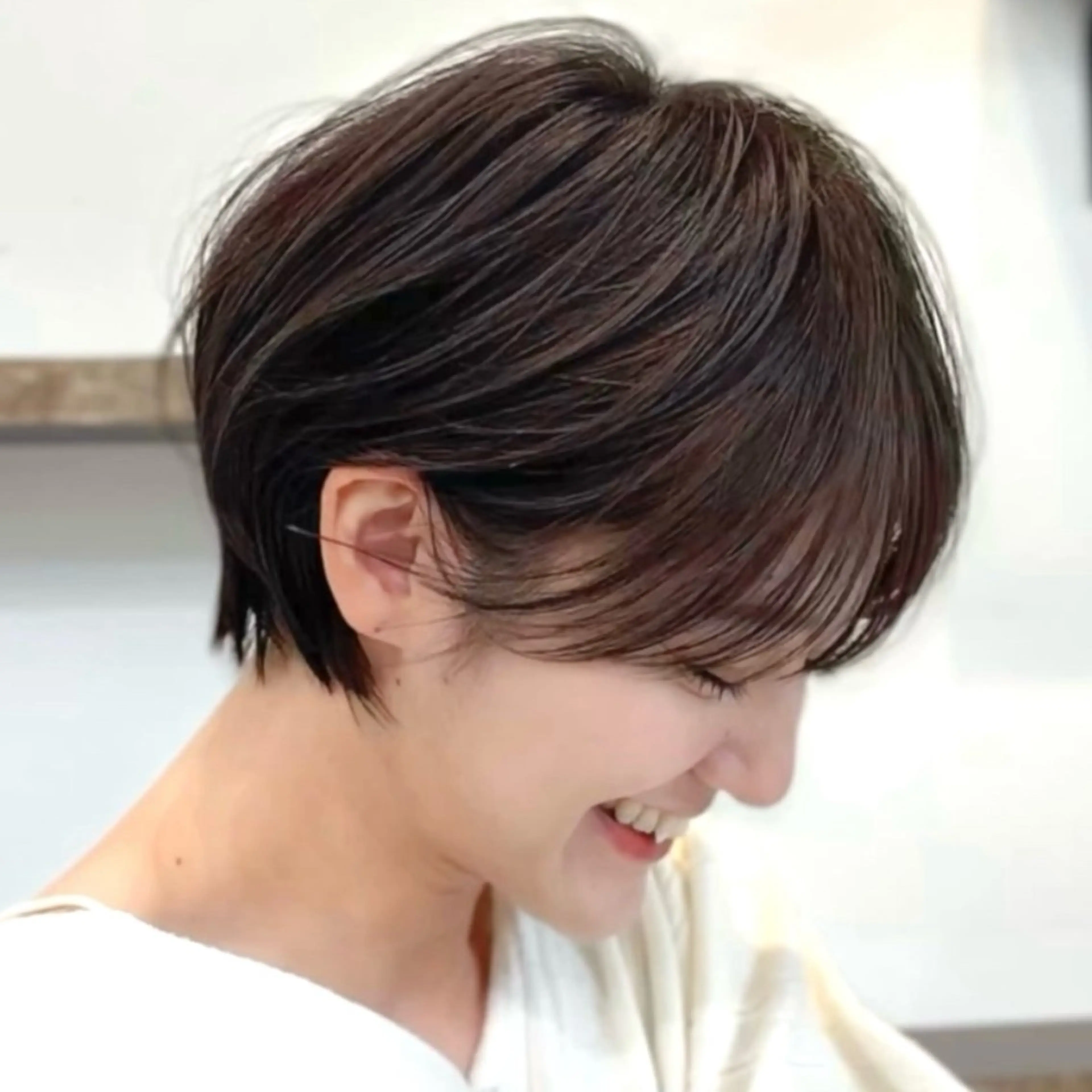 ショート まとまるボブ/縮毛矯 生🌿あおい✨のヘアスタイル