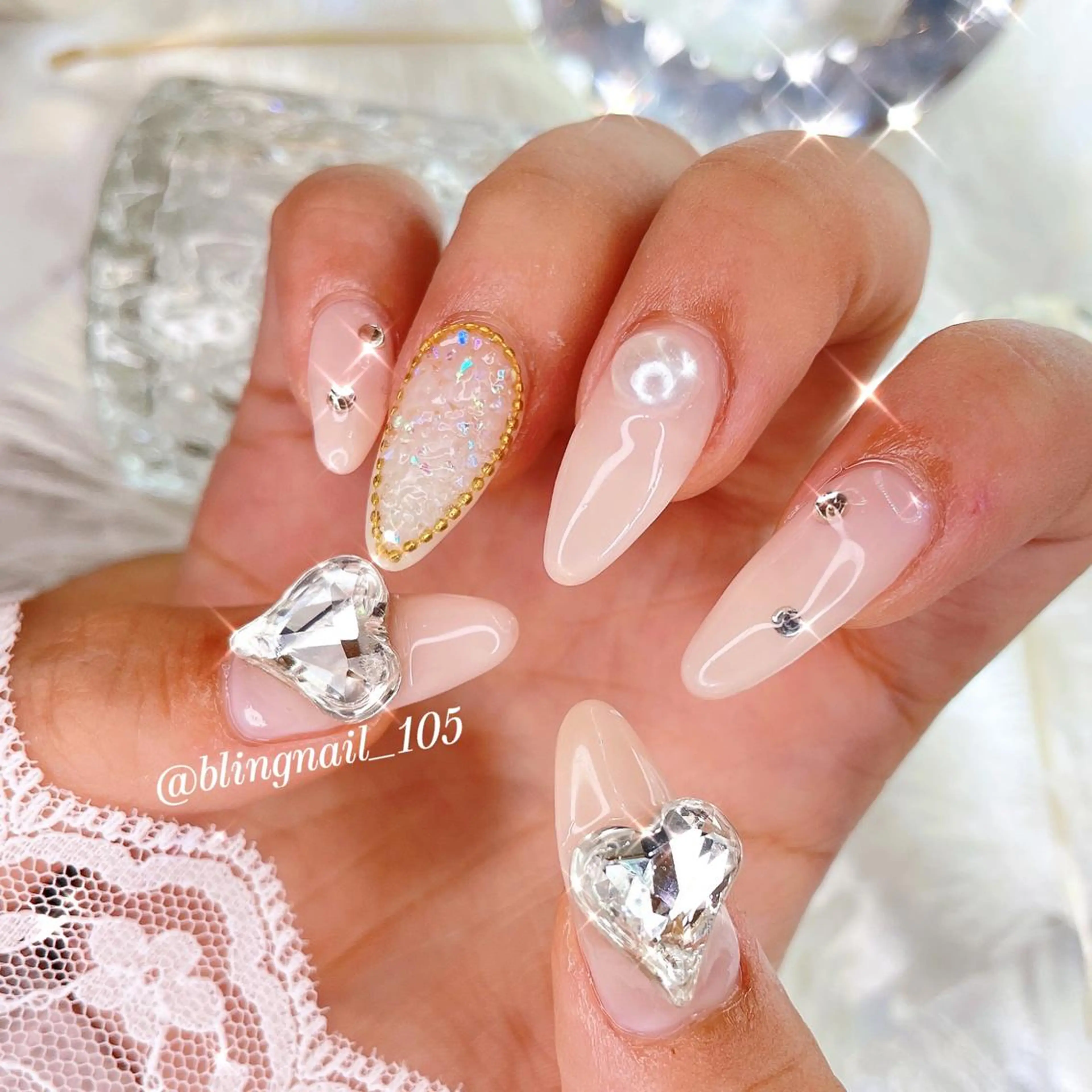 ネイル 23時まで❤︎韓国、 ワンホンネイルのネイルデザイン