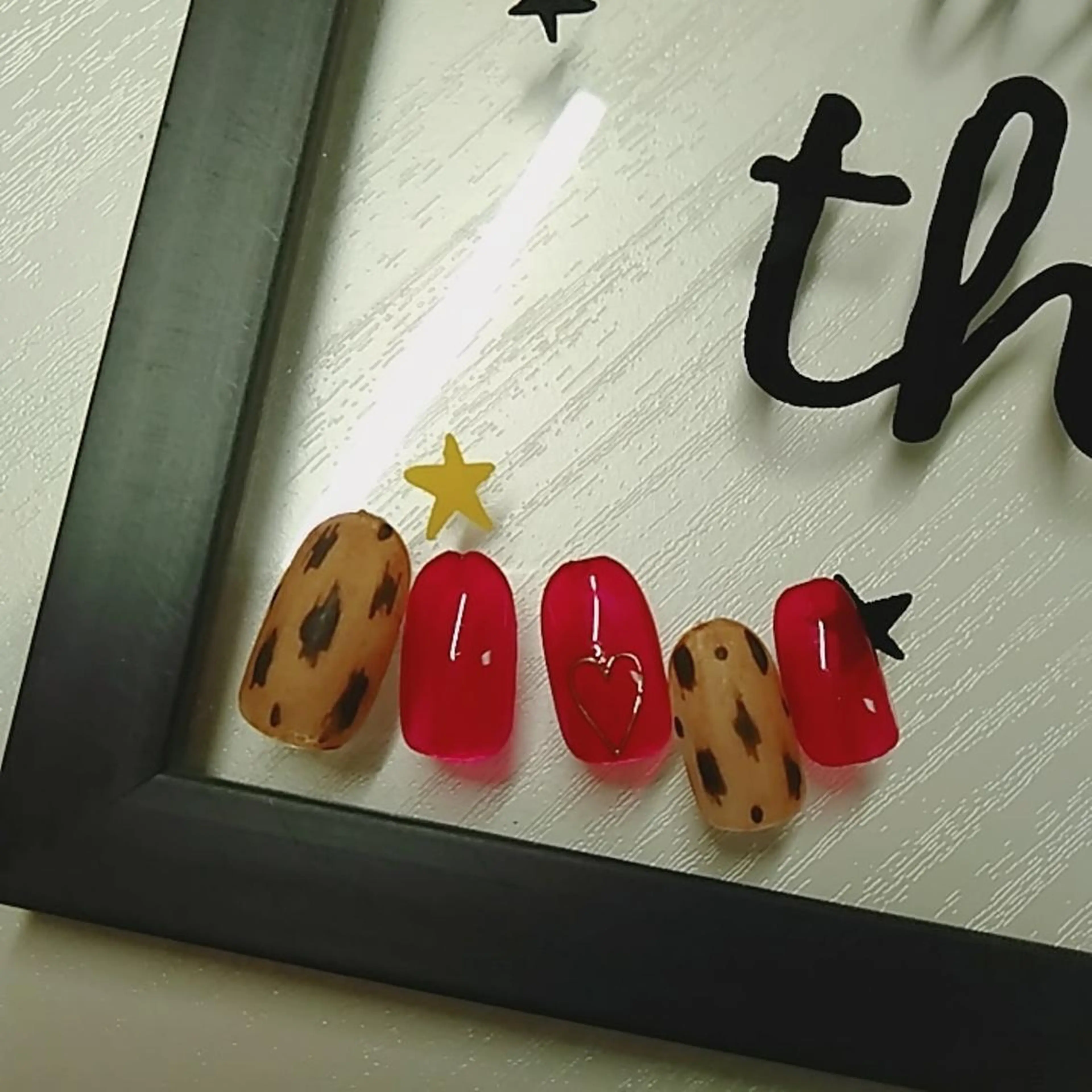 ネイル アニマル柄 マットネイル 川岡 香を里のネイルデザイン