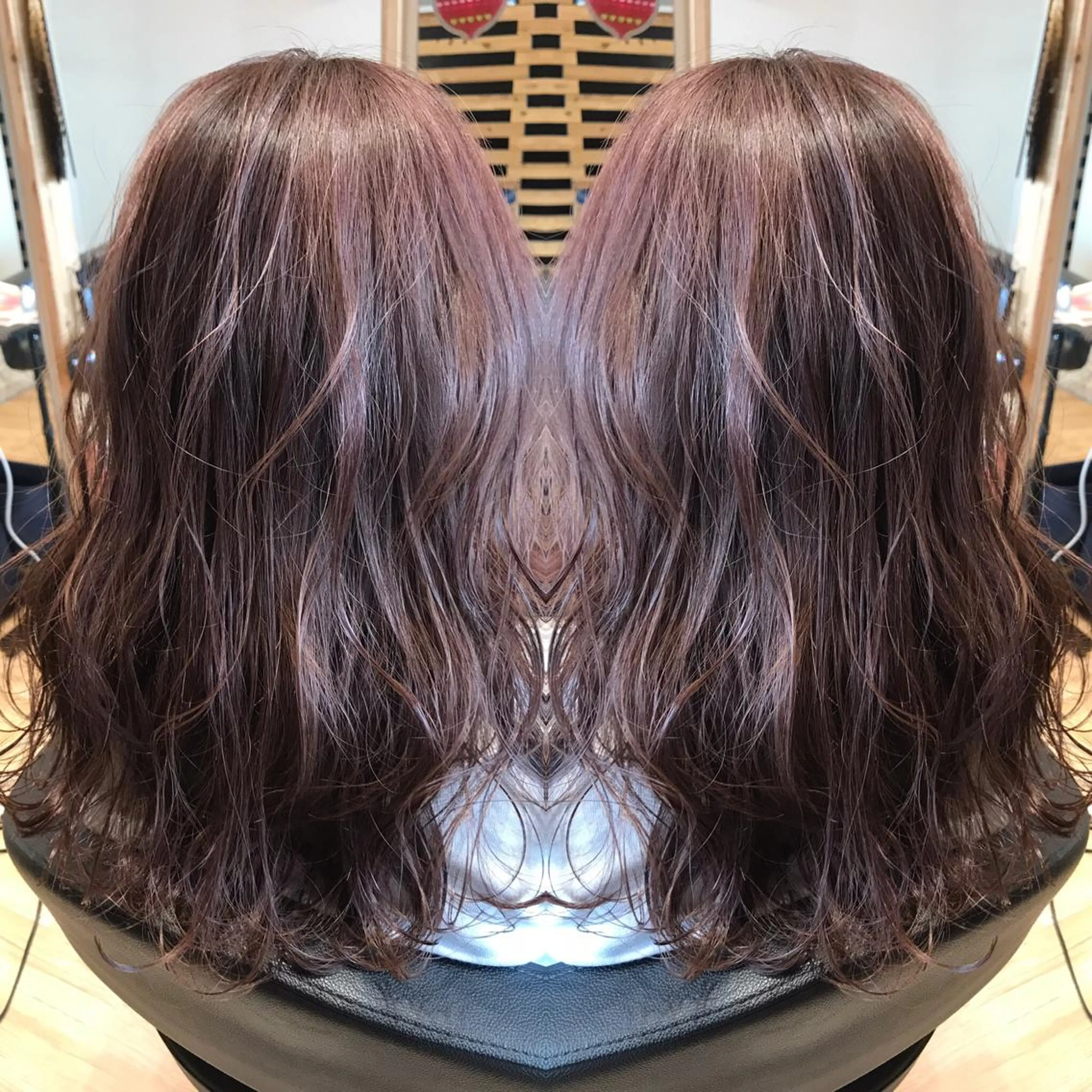 ロング カラー アッシュ 透明感カラー ピンクカラー ピンクアッシュ ヘアカラー 大久保 隆蔵のヘアスタイル