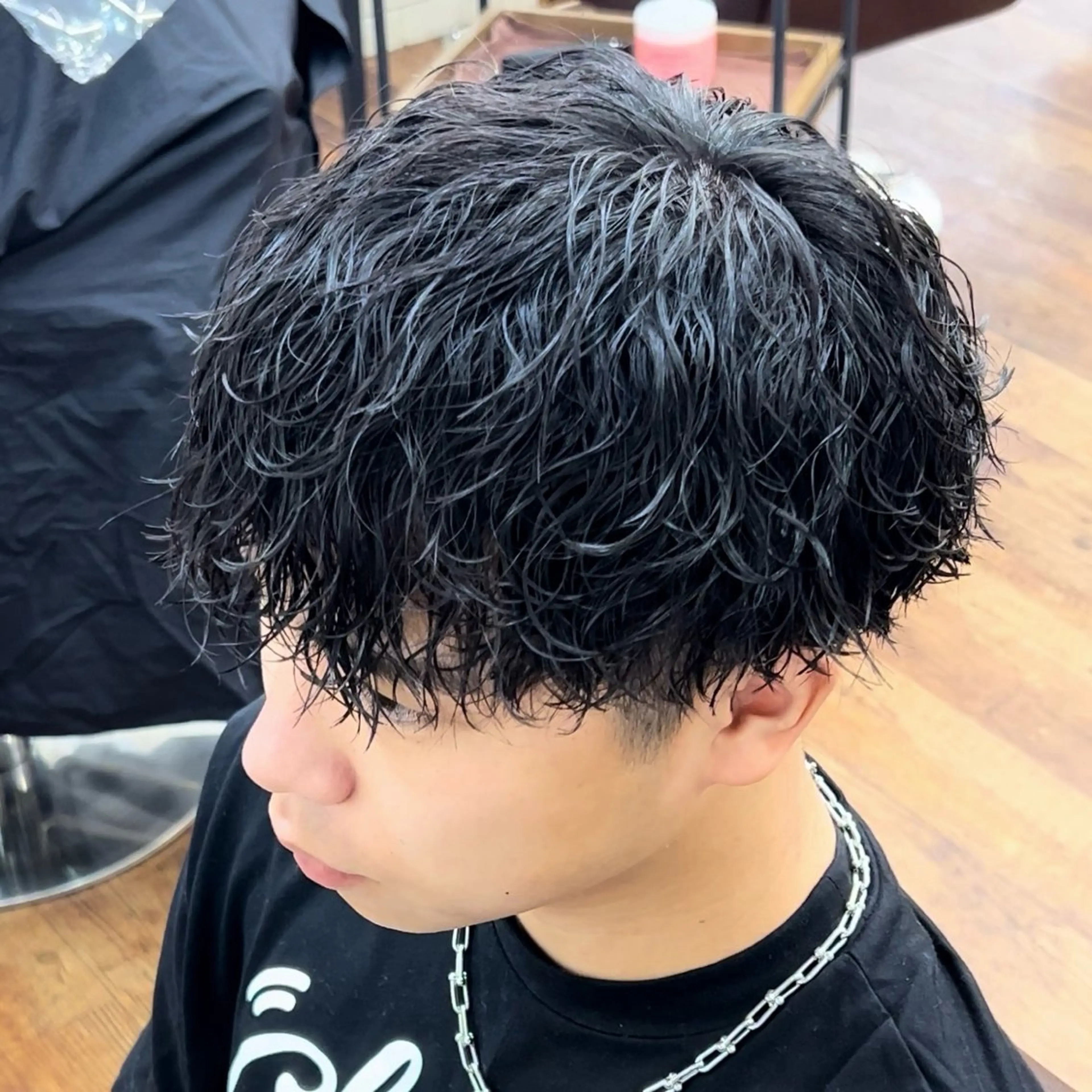 ミディアム ミディアムパーマ Rikito 予約リクエストご案内のヘアスタイル