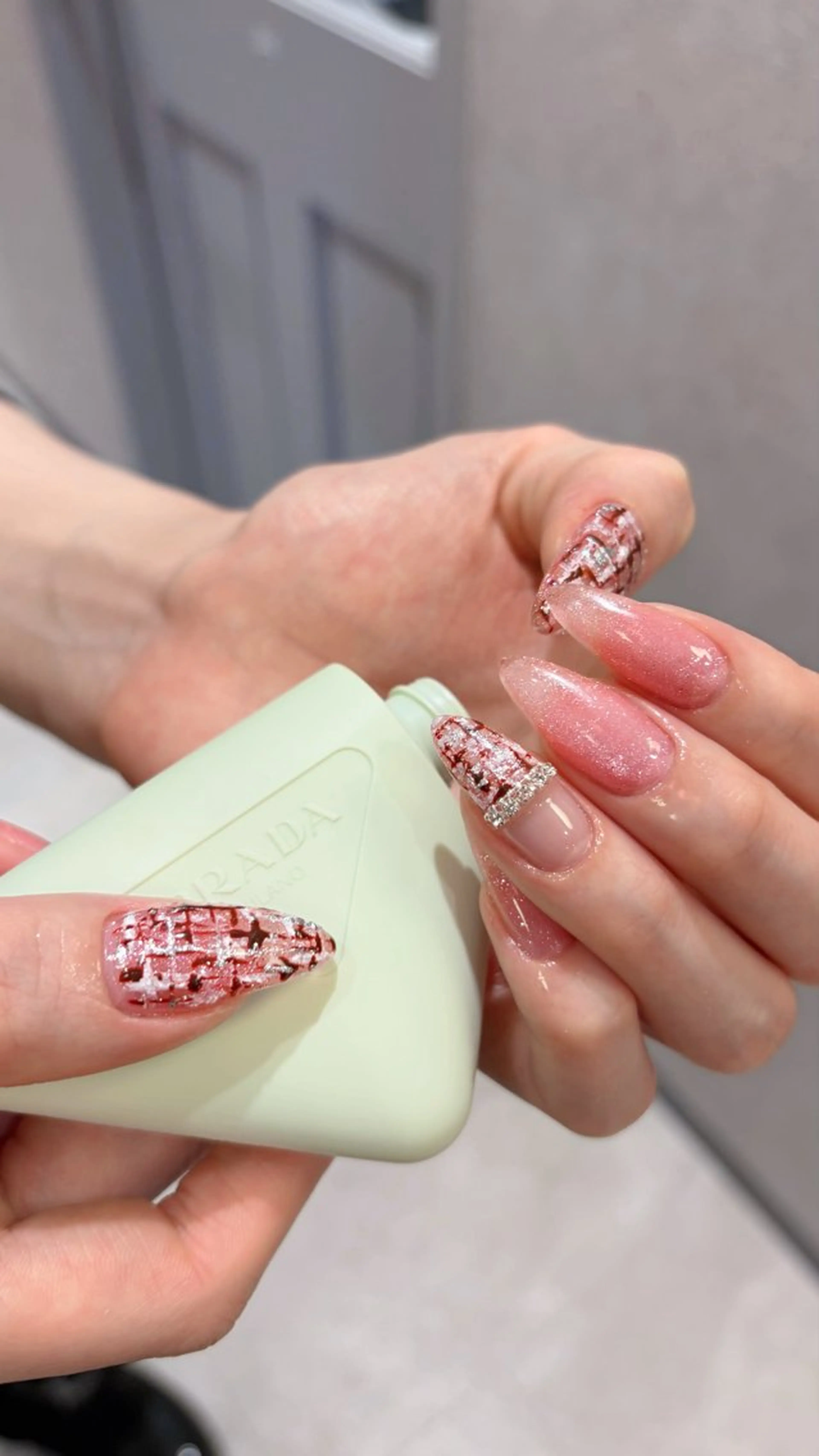 ネイル ツイードネイル ハンドネイル ailed'Ange 🍒miuのネイルデザイン
