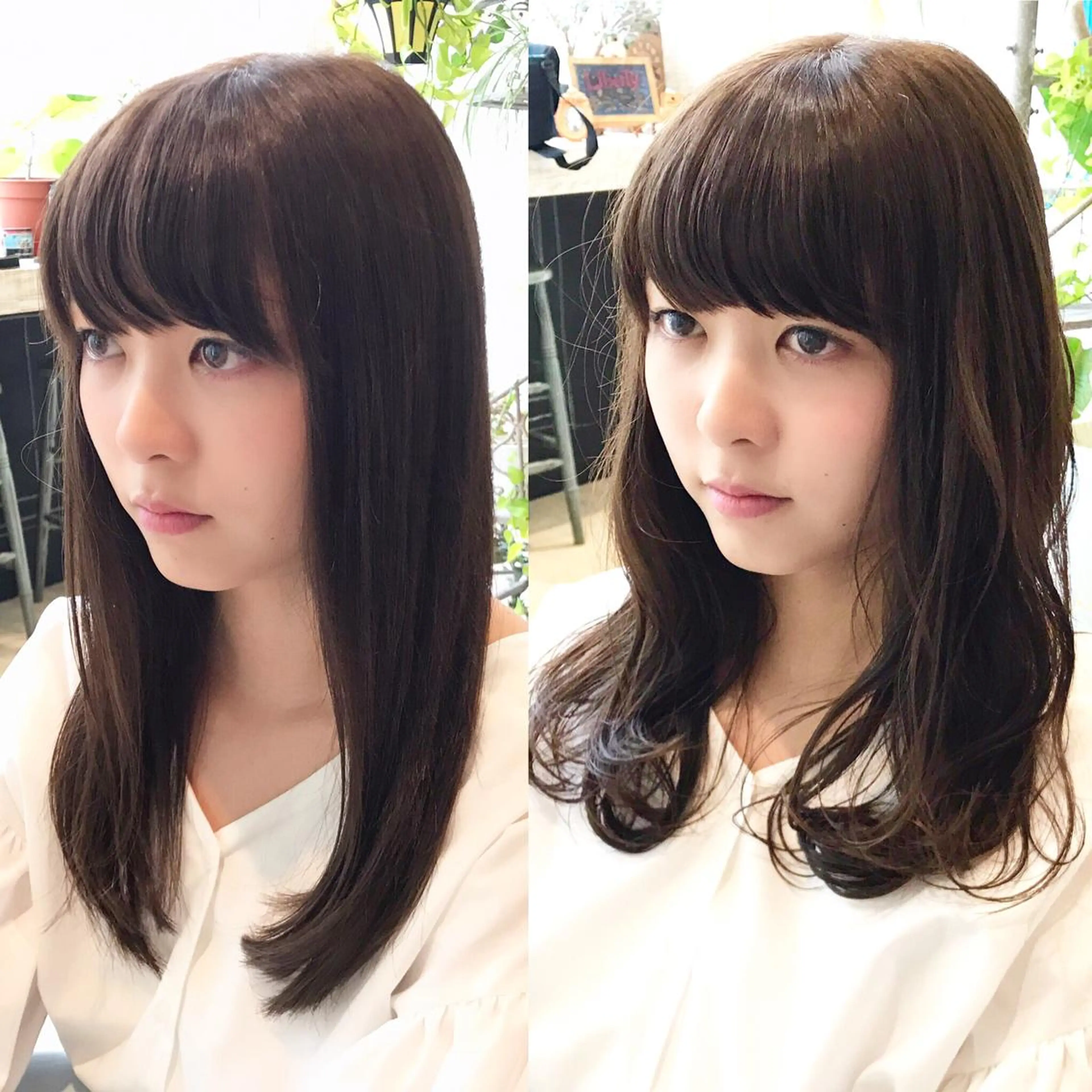 セミロング カラー イルミナカラー メンズ指名多数!! SiLO 田島のヘアスタイル