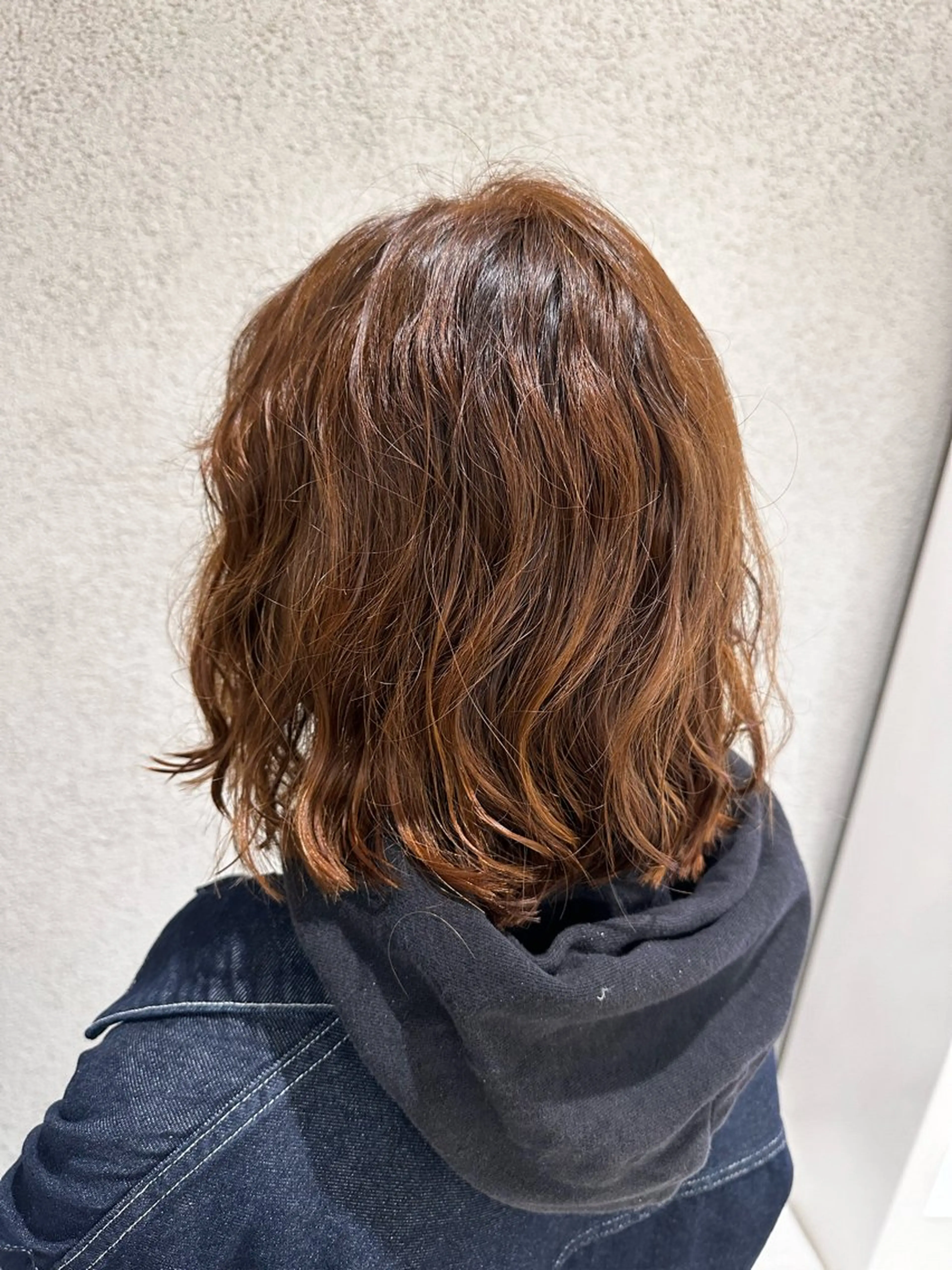 ミディアム ミディアムパーマ カット パーマ 阿部 美咲のヘアスタイル