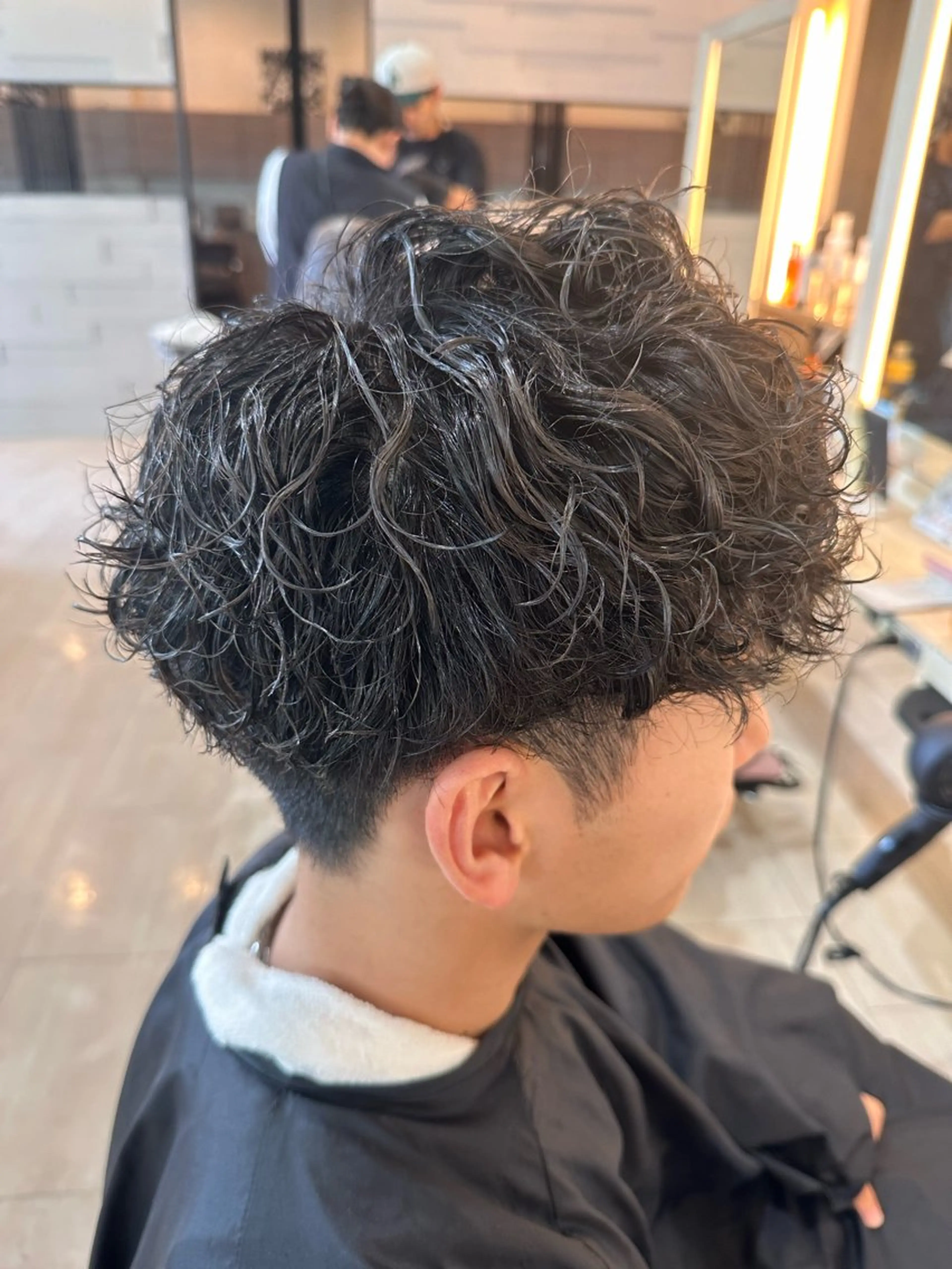 ショート パーマ メンズ 筑波 晃太のヘアスタイル