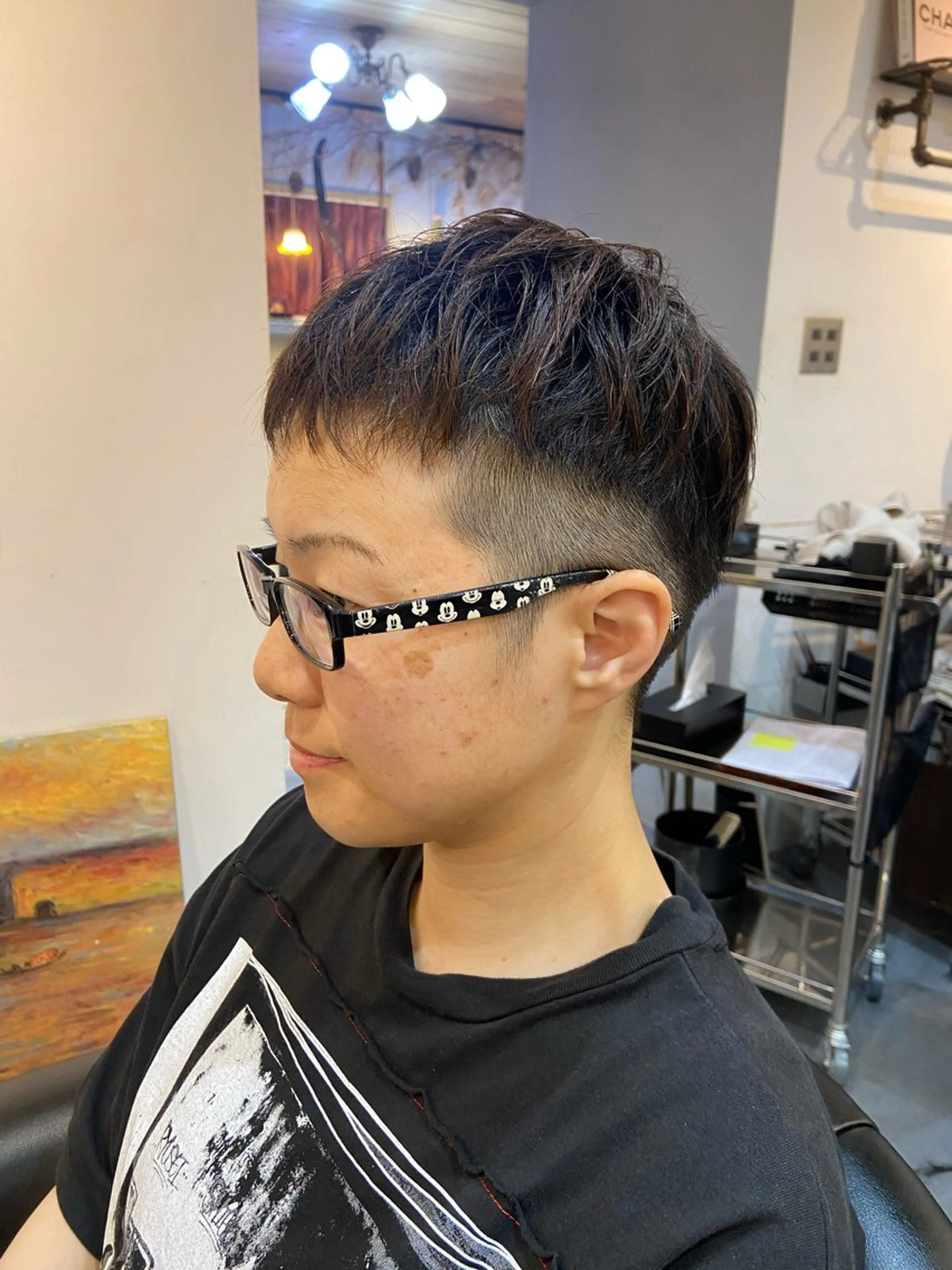 ショート ホシヤ ナオのヘアスタイル