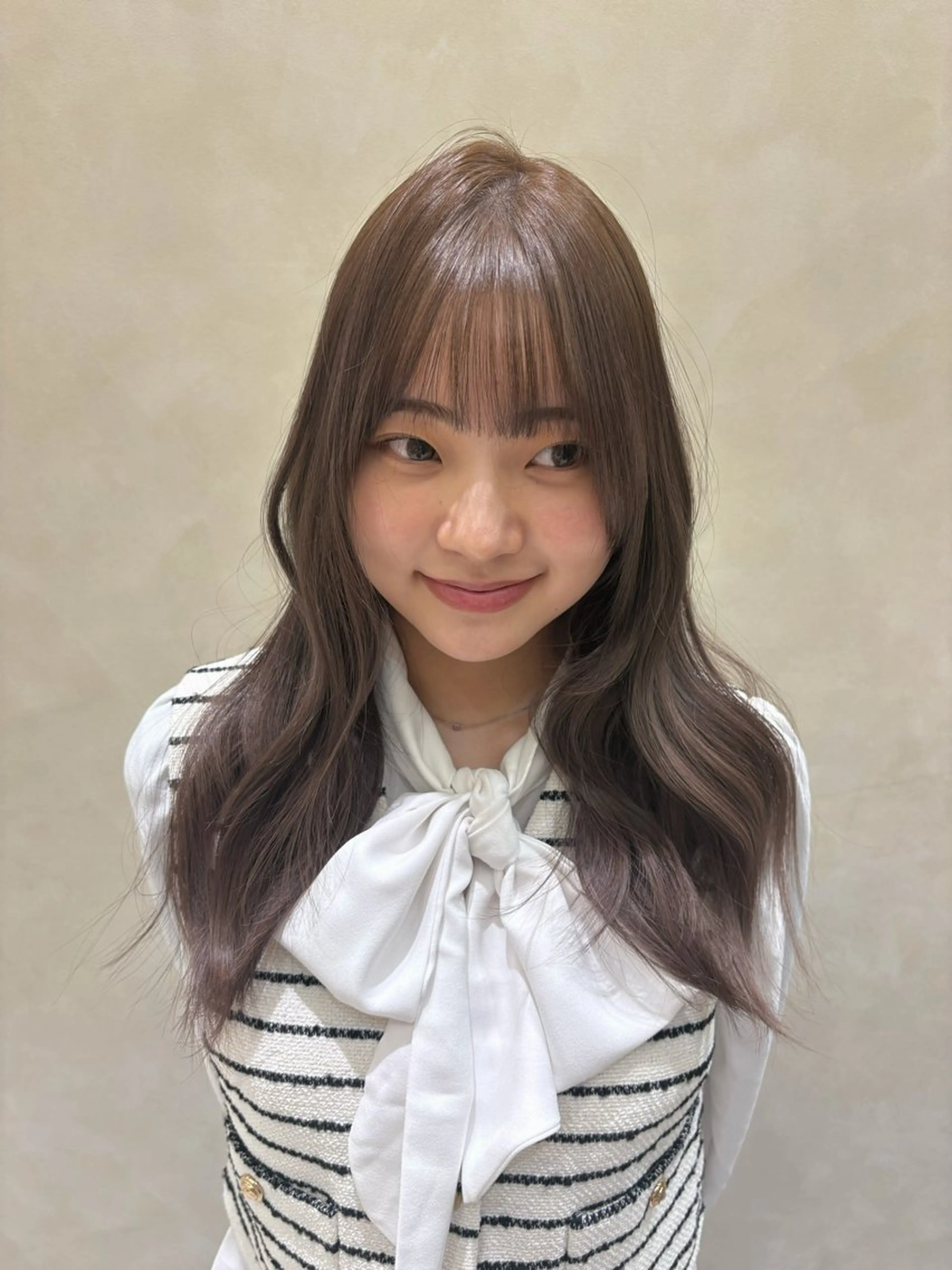 ロング カラー ブラウンカラー ヘアカラー トリートメント SAAYA/板橋/ モデル募集中🎀のヘアスタイル