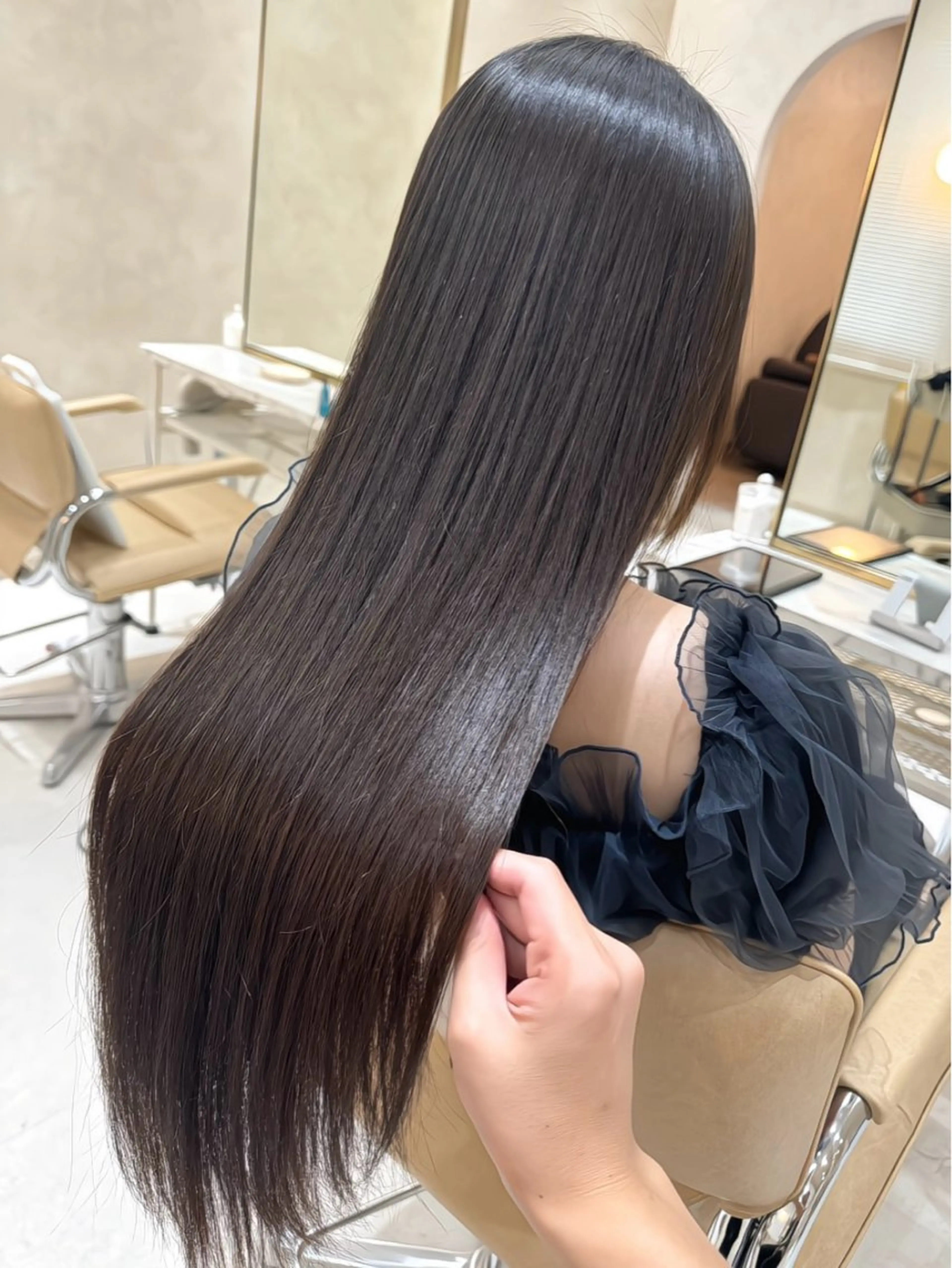 ロング 髪質改善 縮毛矯正 トリートメント 縮毛矯正・髪質改善 支持率No1🫧北島のヘアスタイル