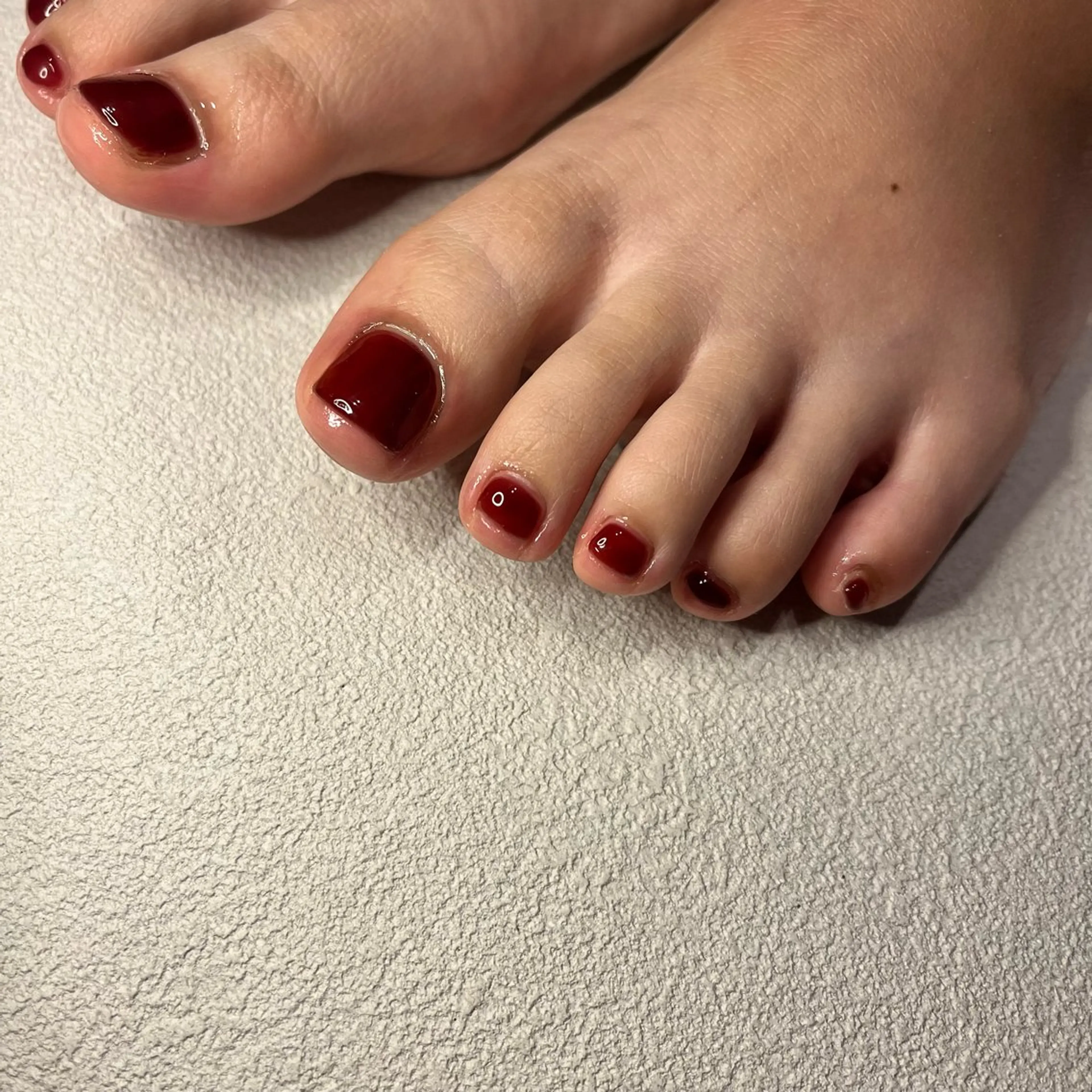 ネイル ジェルネイル ワンカラーネイル パラジェル nail slow.のネイルデザイン