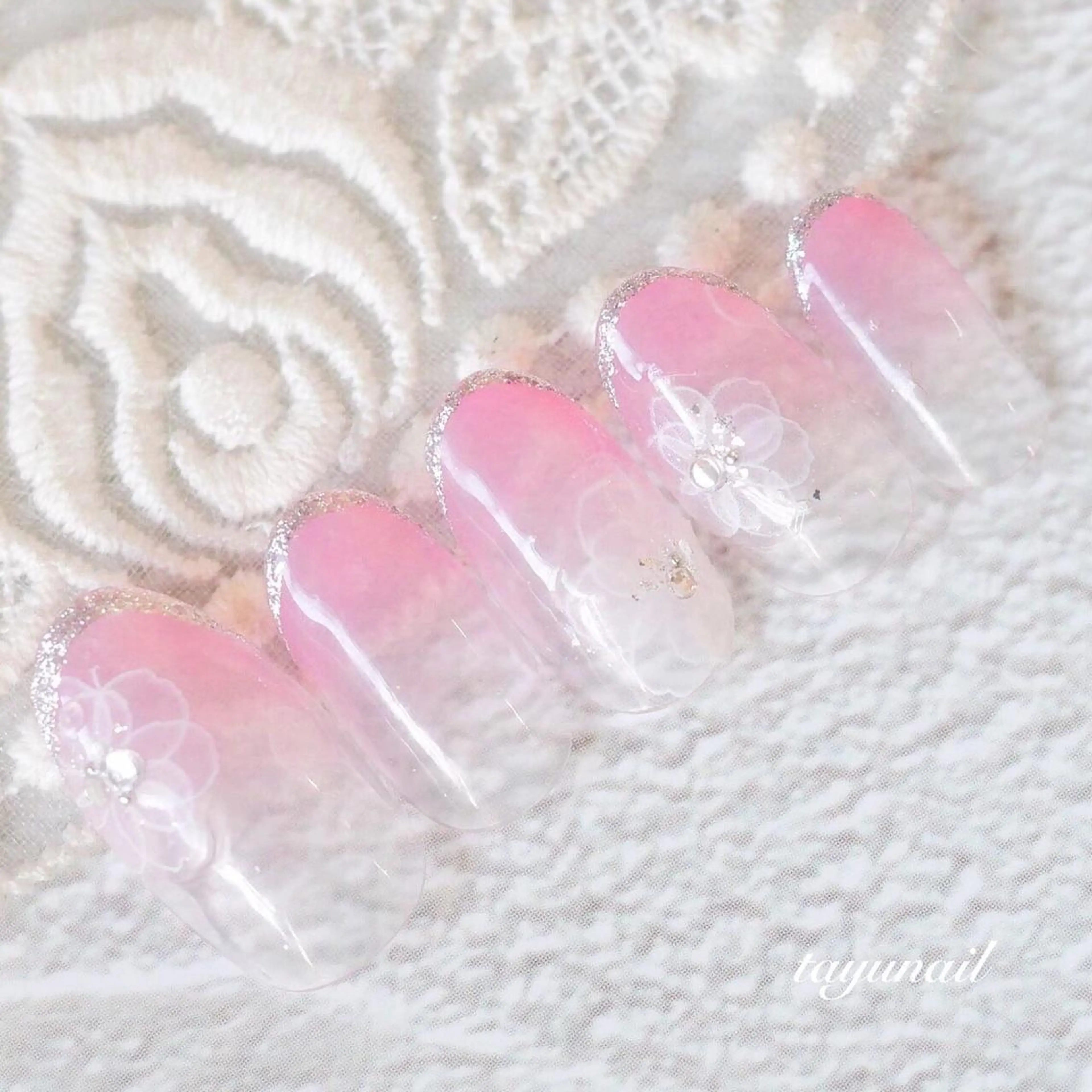 ネイル アートネイル ジェルネイル ニュアンスネイル ワンカラーネイル パラジェル ネイルサロン・ネイルスクール　たゆnail所属・ネイルサロン 【たゆnail】のネイルデザイン