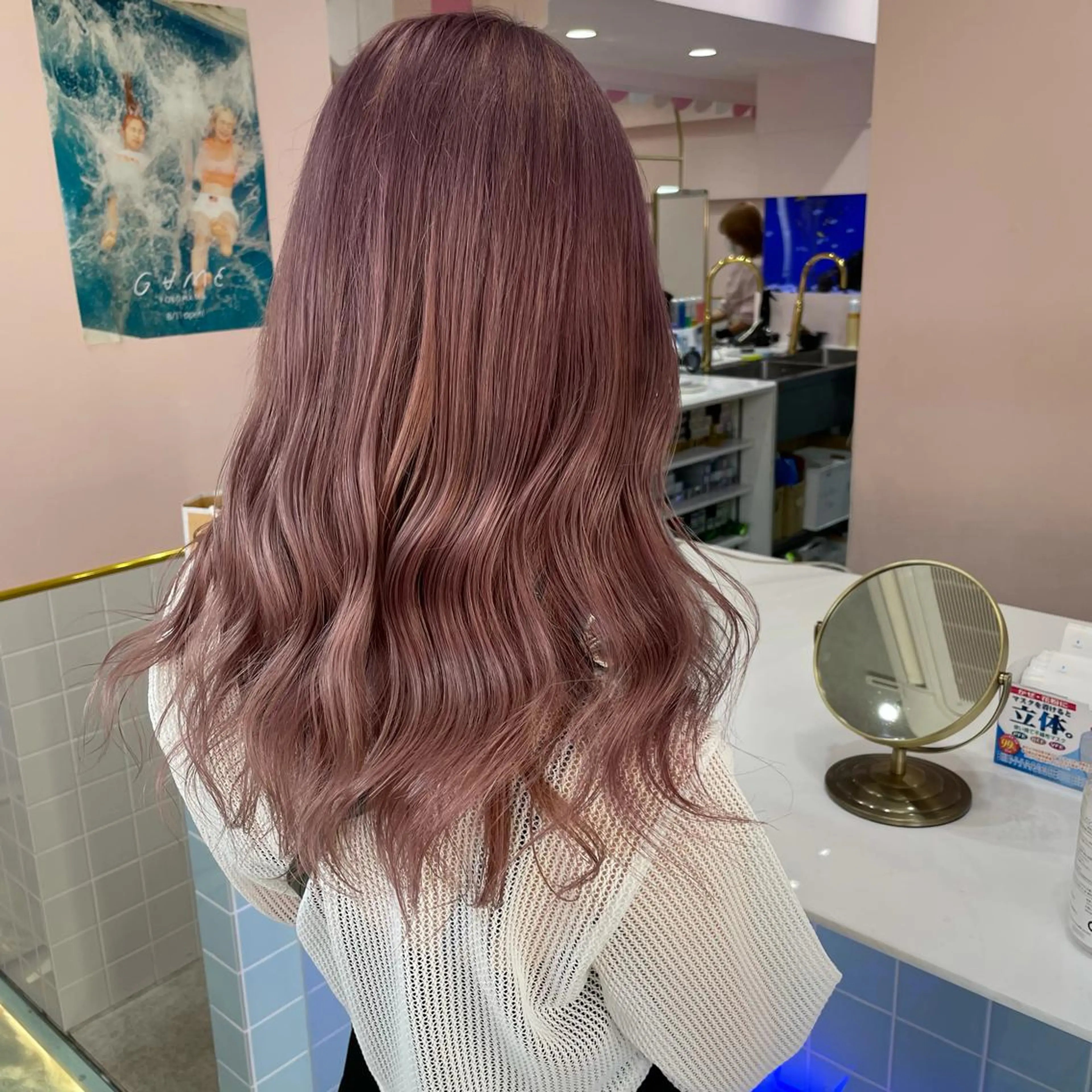 ショート カラー ベージュカラー ラベンダーカラー ラベンダーピンク ピンクカラー ピンクベージュ ヘアカラー トリートメント ヘアセット 🫧tatsuki 🫧“lot 横浜“のヘアスタイル