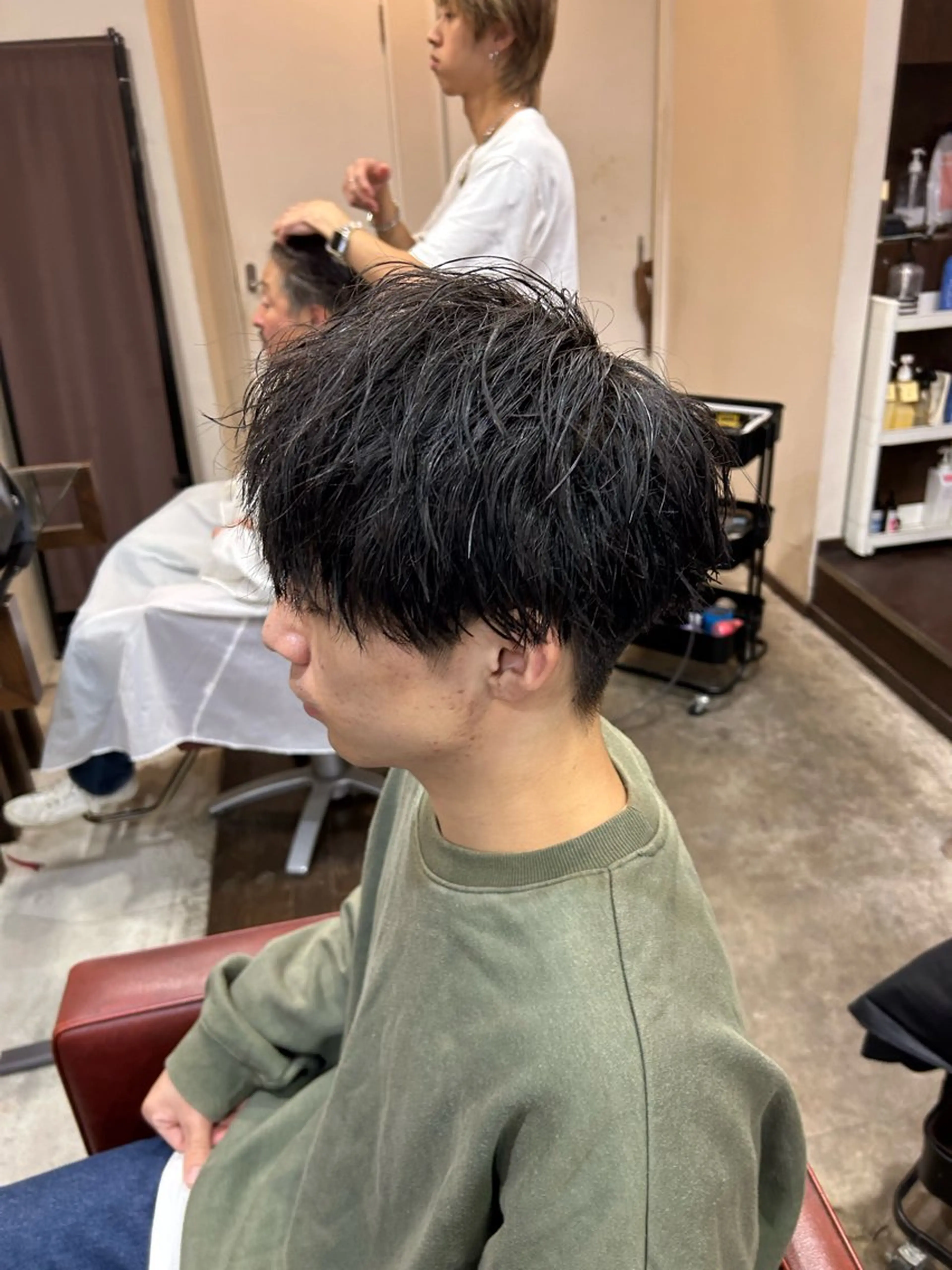 ショート カラー パーマ メンズ キッズ 【メンズ特化】 りょうま🔥のヘアスタイル