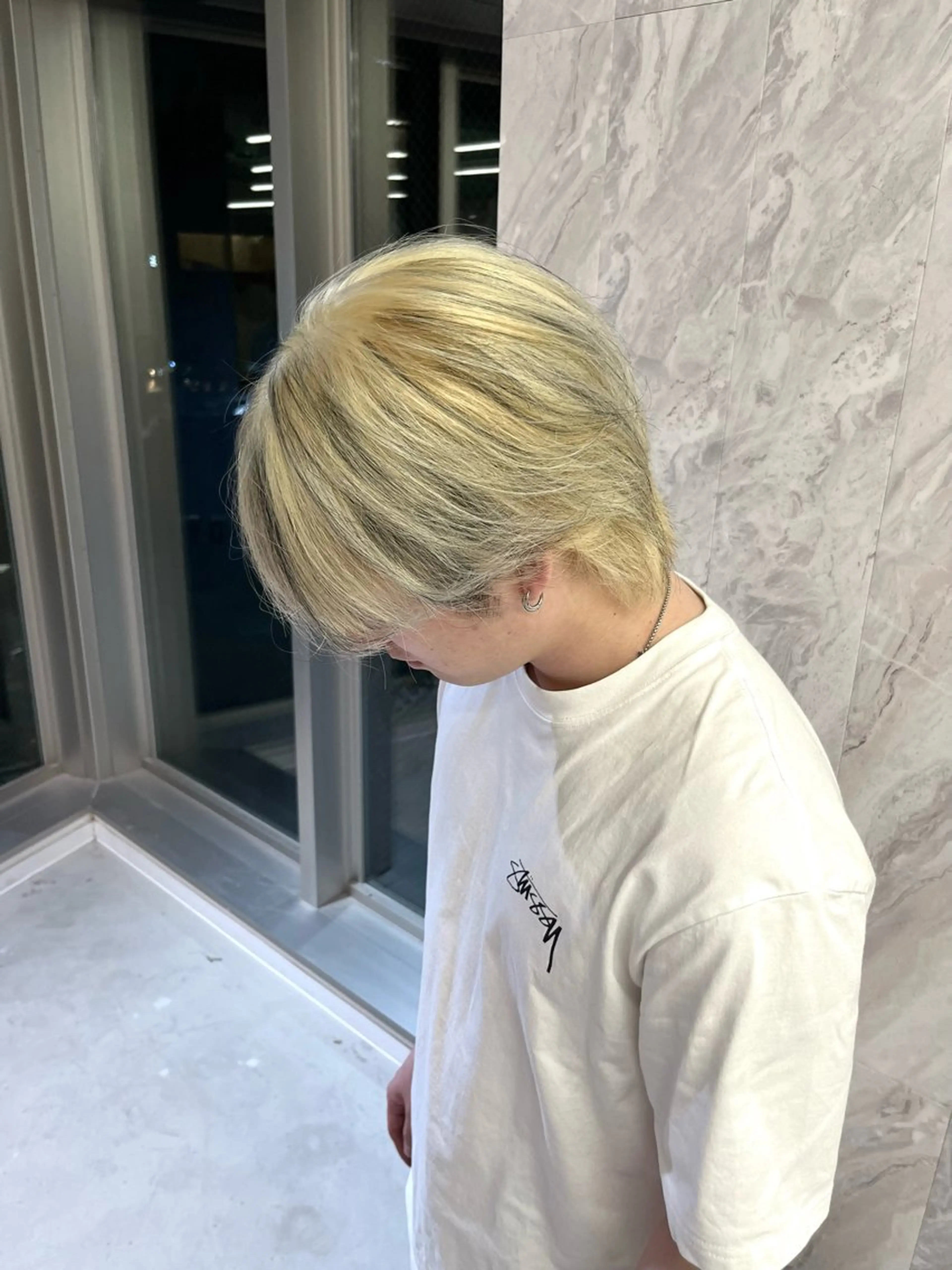 カラー メンズ ヘアカラー トリートメント 💎夏葵 ハイライト /デザイン指名No1のヘアスタイル