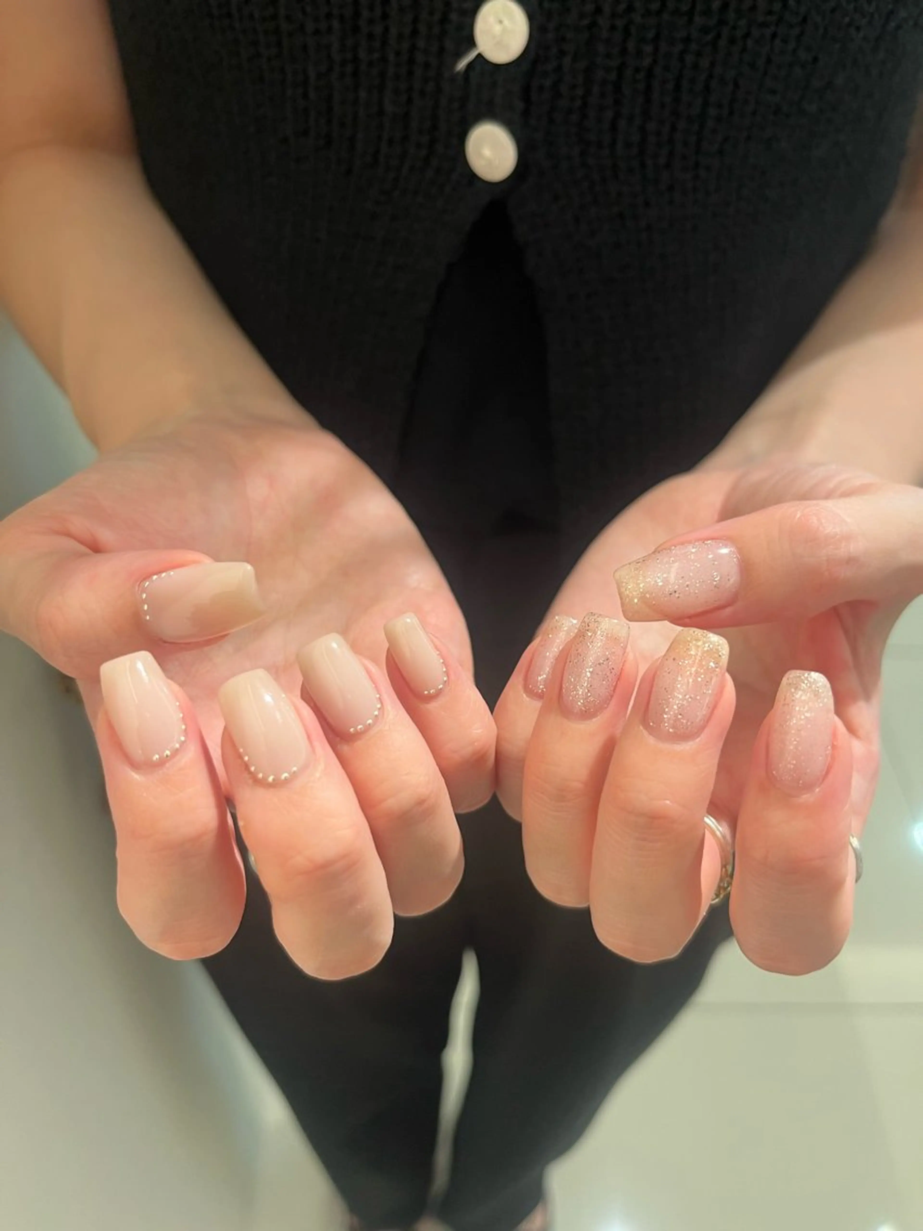 ネイル ラメ(グリッター) ワンカラーネイル シンプルネイル NailAVANCE Ichikaのネイルデザイン