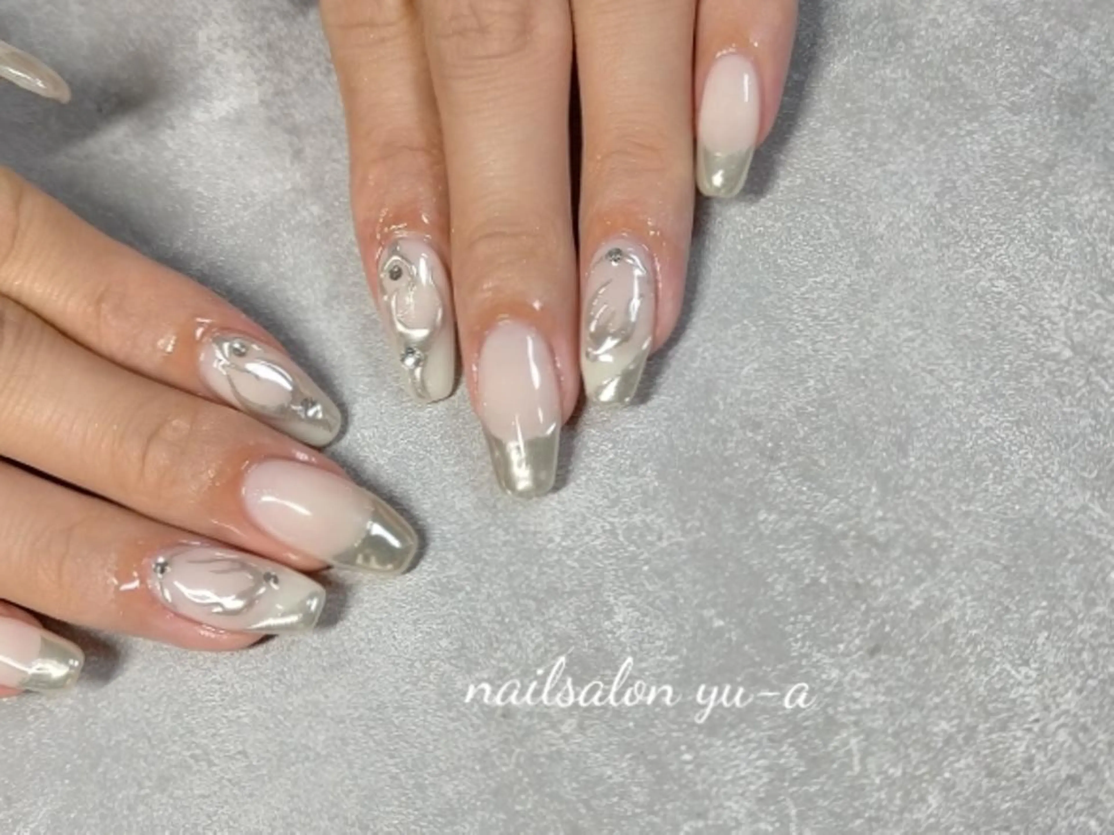 ネイル ハンドネイル yu-a  スカルプ ネイルのネイルデザイン