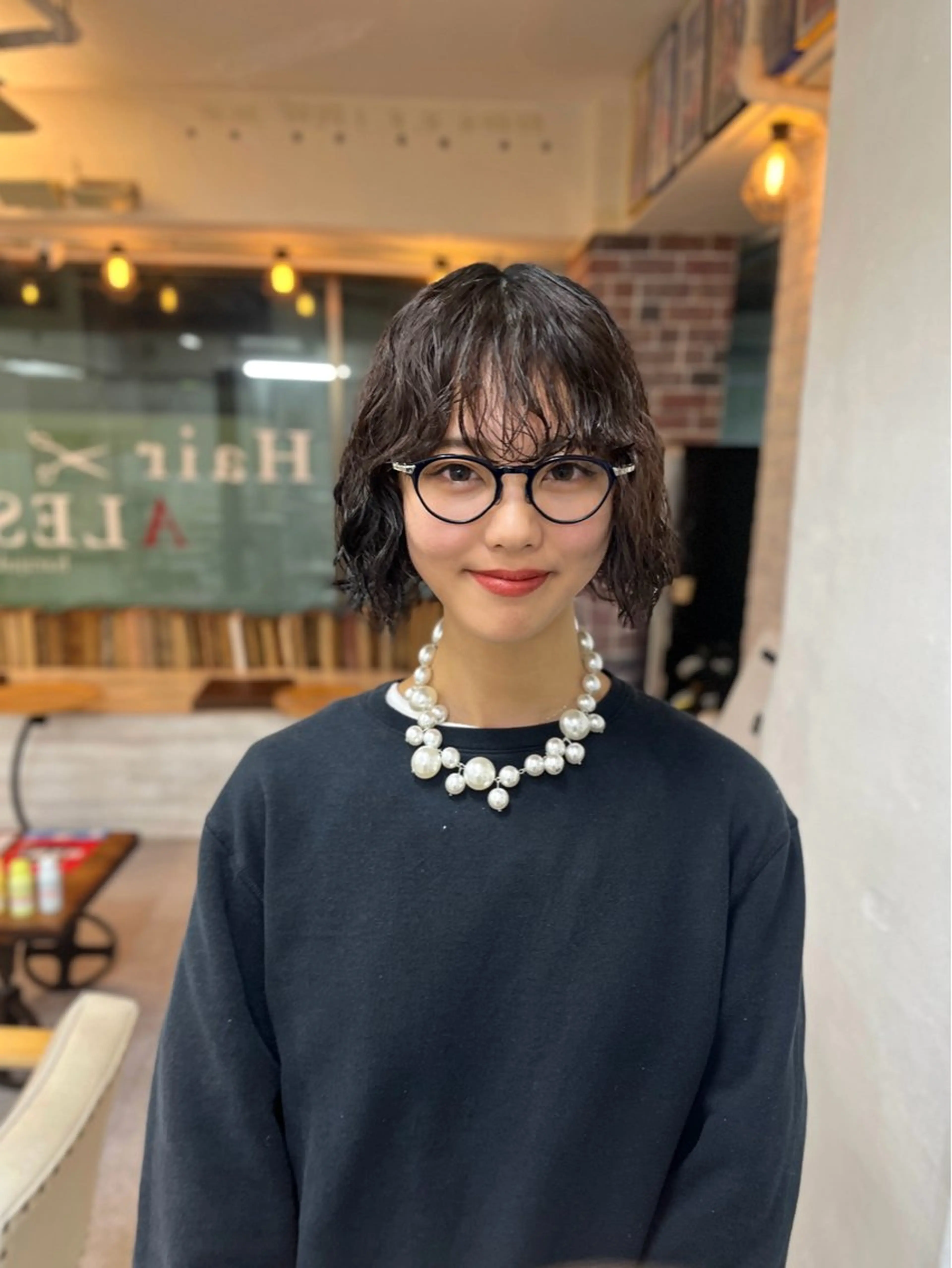 ショート カラー パーマ ウルフレイヤー エクステ/kokiのヘアスタイル