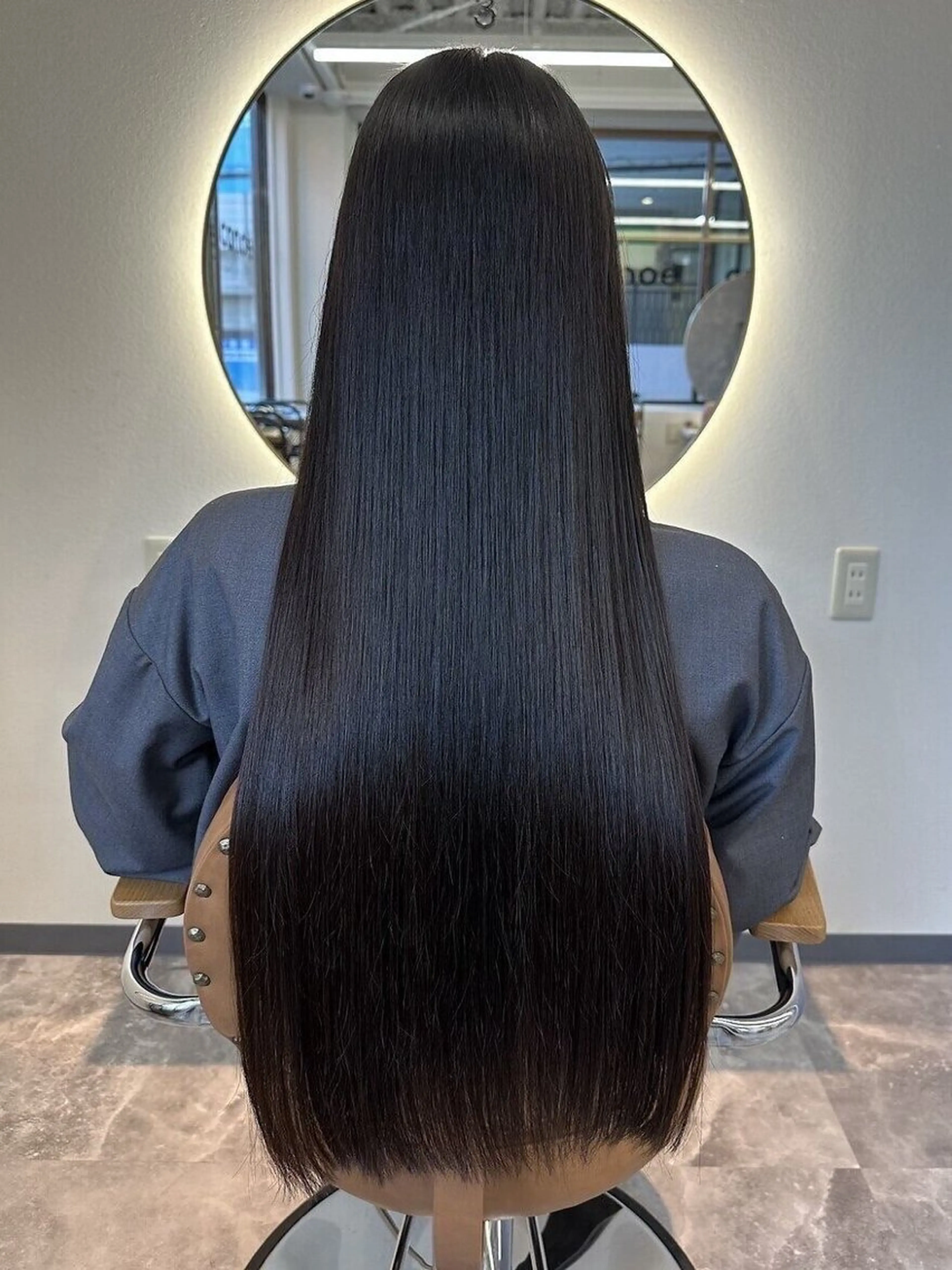 ロング カラー カット 縮毛矯正 トリートメント 田部 勇斗のヘアスタイル