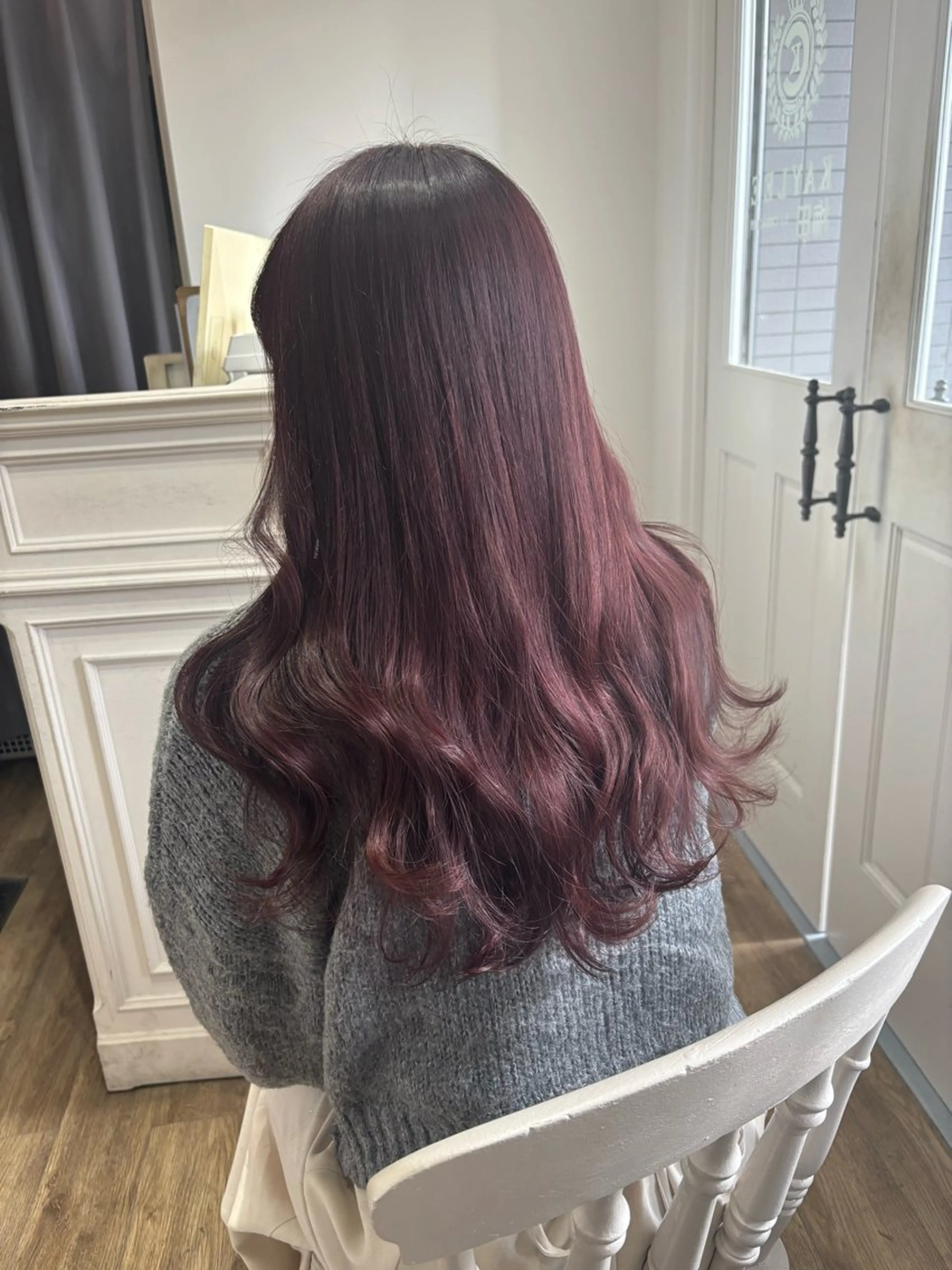 ロング カラー ヘアカラー トリートメント Risa🐈‍⬛/ グレージュ/透明感のヘアスタイル
