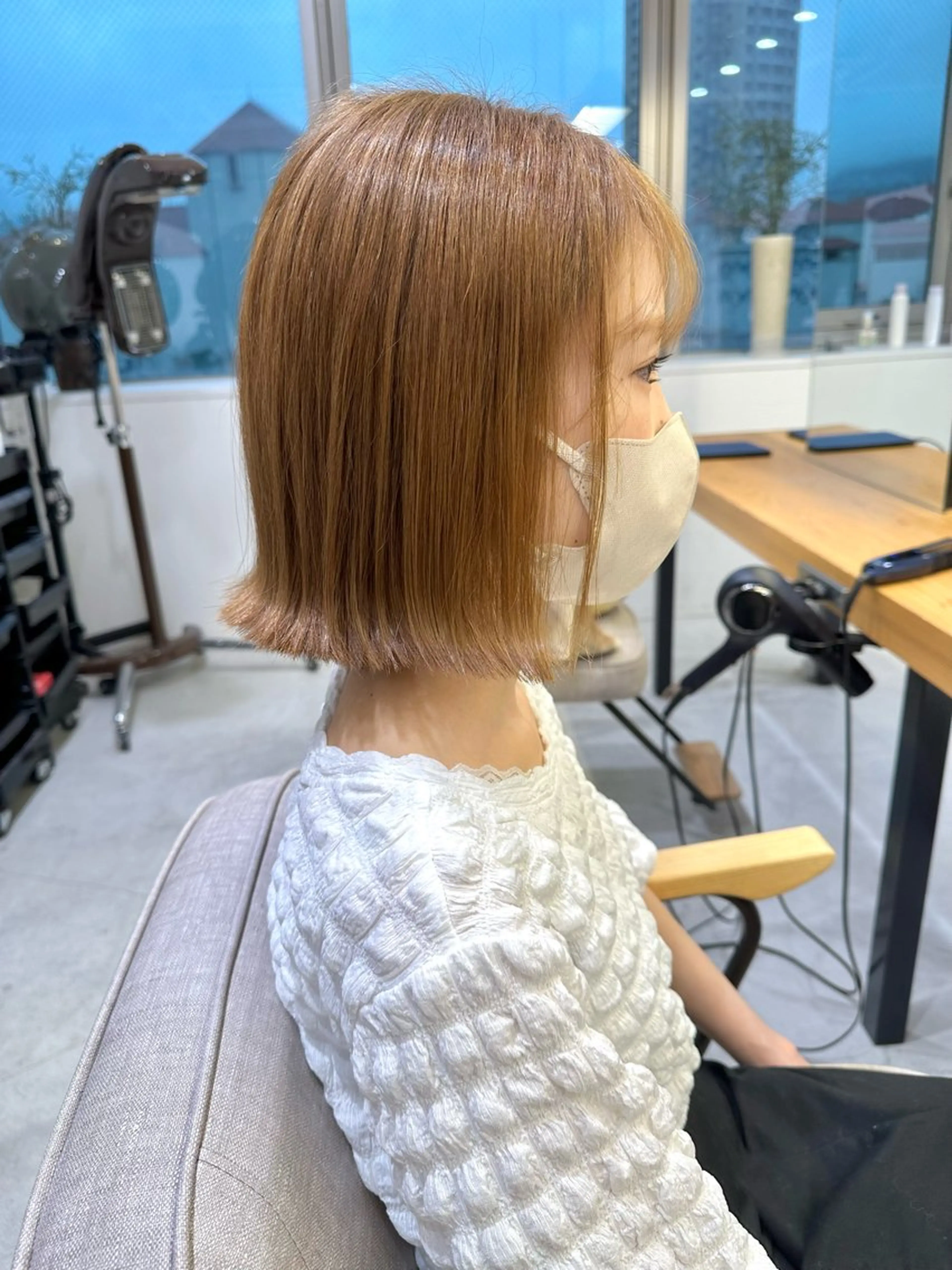 ショート カット ヘアカラー トリートメント 上野湧太 髪質改善/艶カラーのヘアスタイル