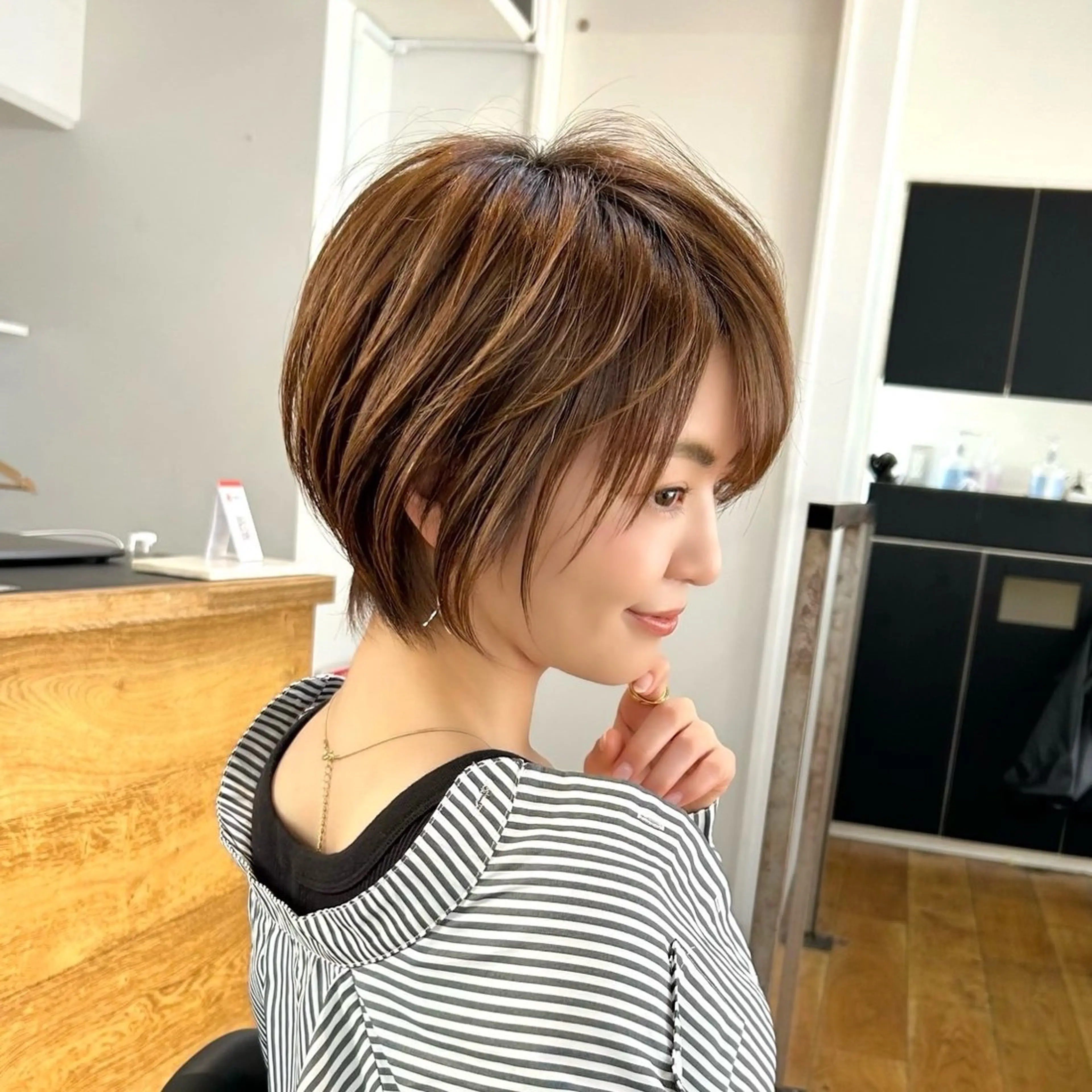 ショート 髪質改善特化／透明感 カラー／ＡＫＡＮＥ♡のヘアスタイル