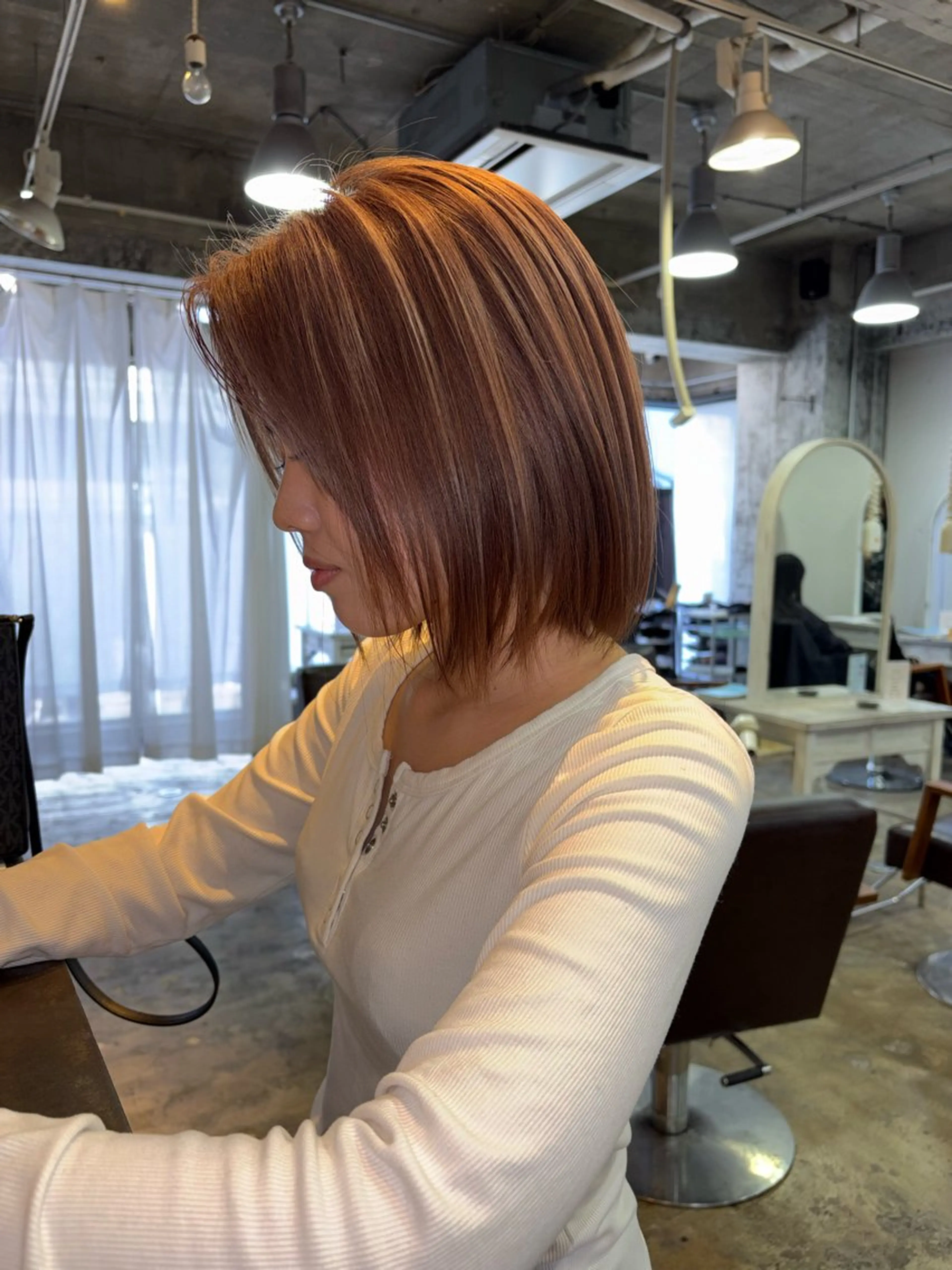 ミディアム ヘアカラー 福岡美容室ハイトーン koudaiのヘアスタイル