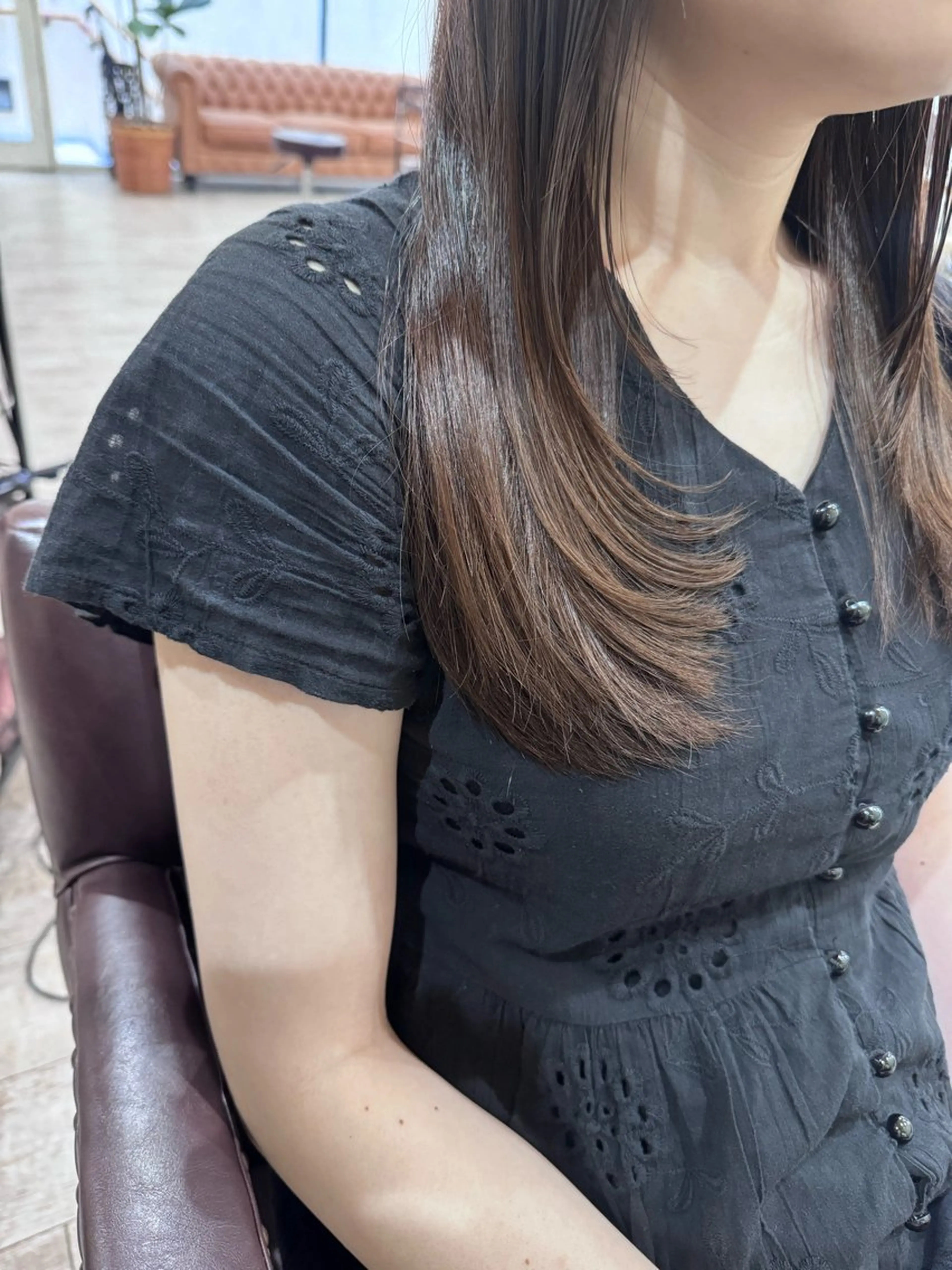 ロング カラー 髪質改善 レイヤーカット ロング カット ヘアカラー トリートメント 新越谷noble店長 松本拓也▶◀*.のヘアスタイル