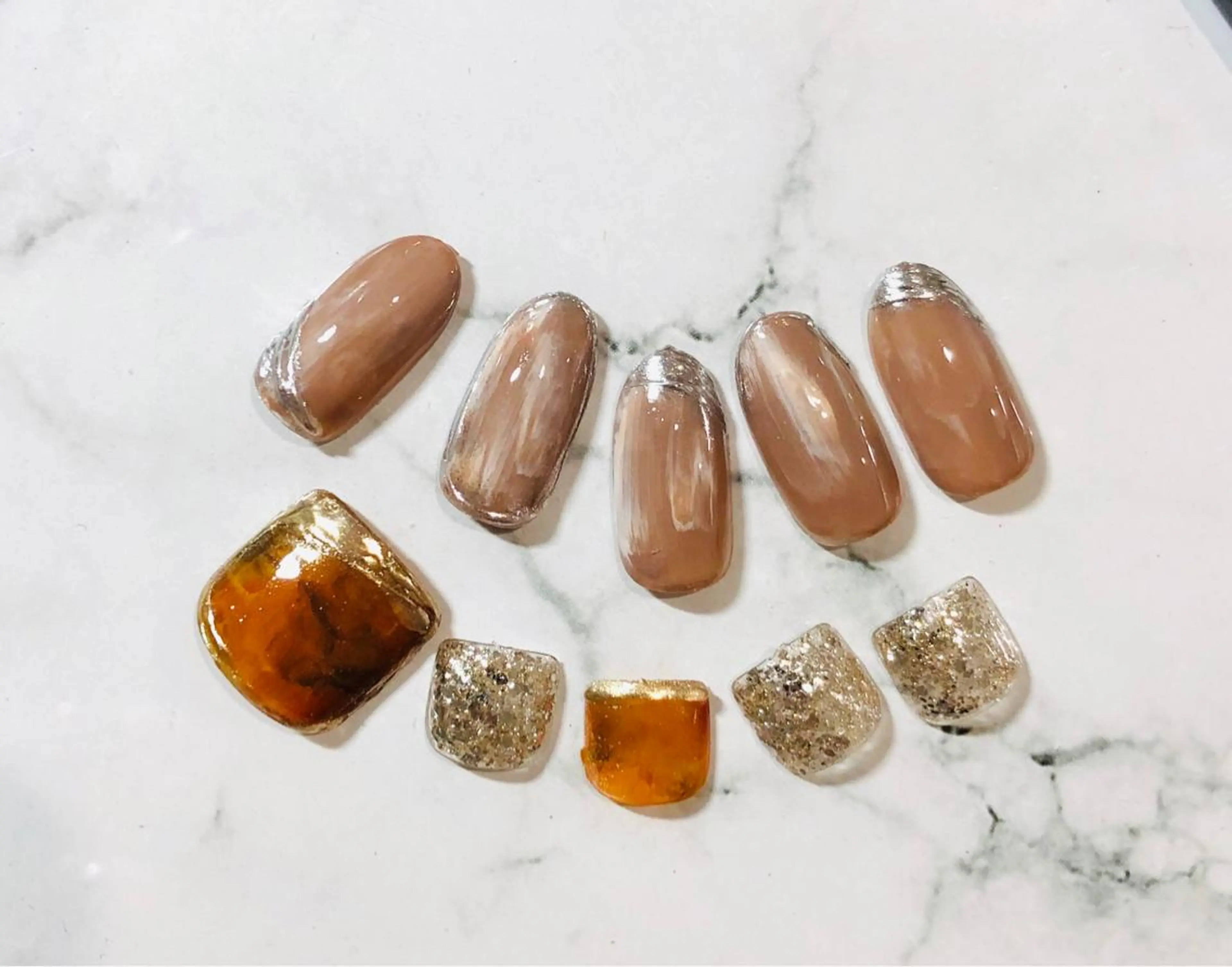 ネイル フットネイル H3 hitoのネイルデザイン