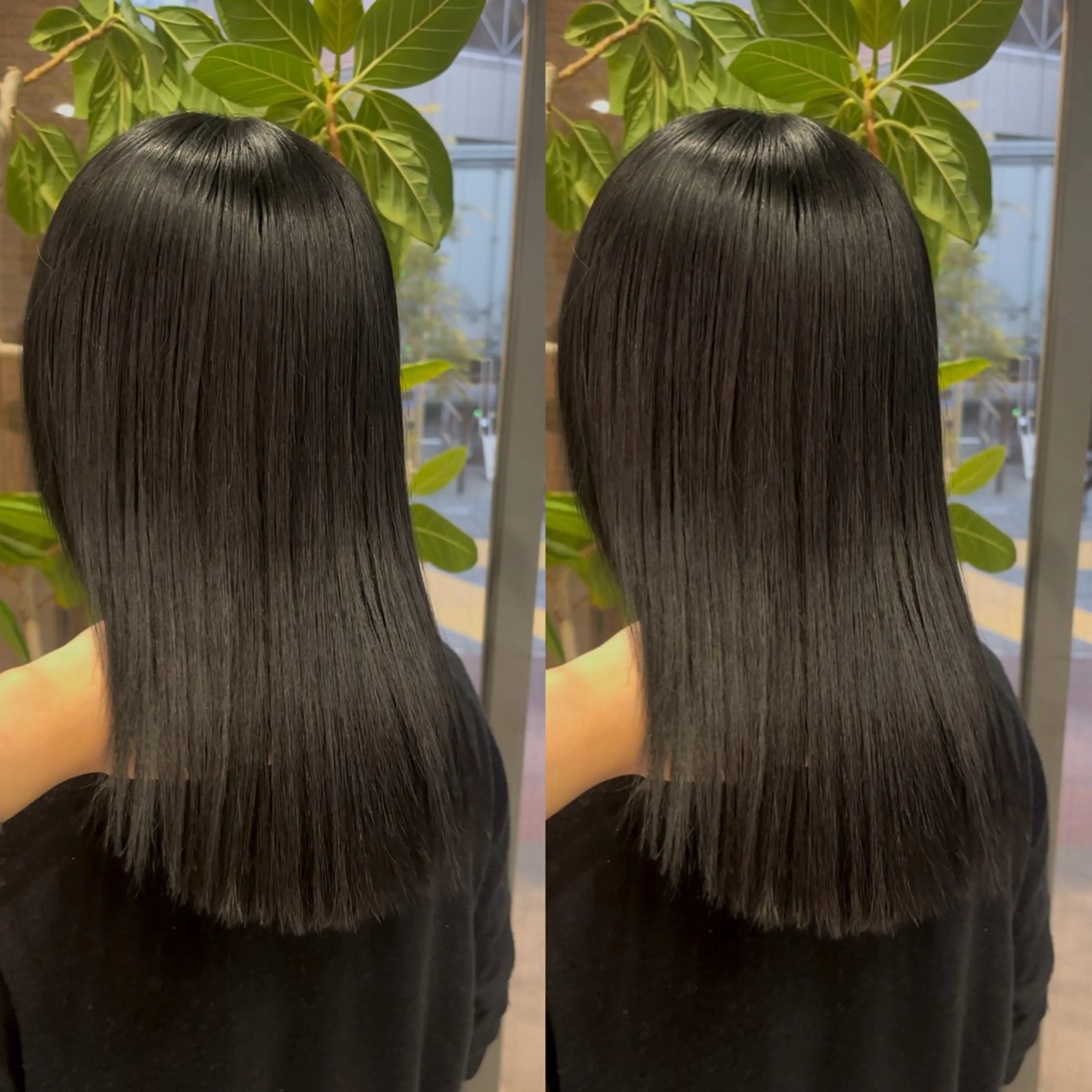 ミディアム カット 🐈‍⬛JUMI /透明感カラー/🩶のヘアスタイル