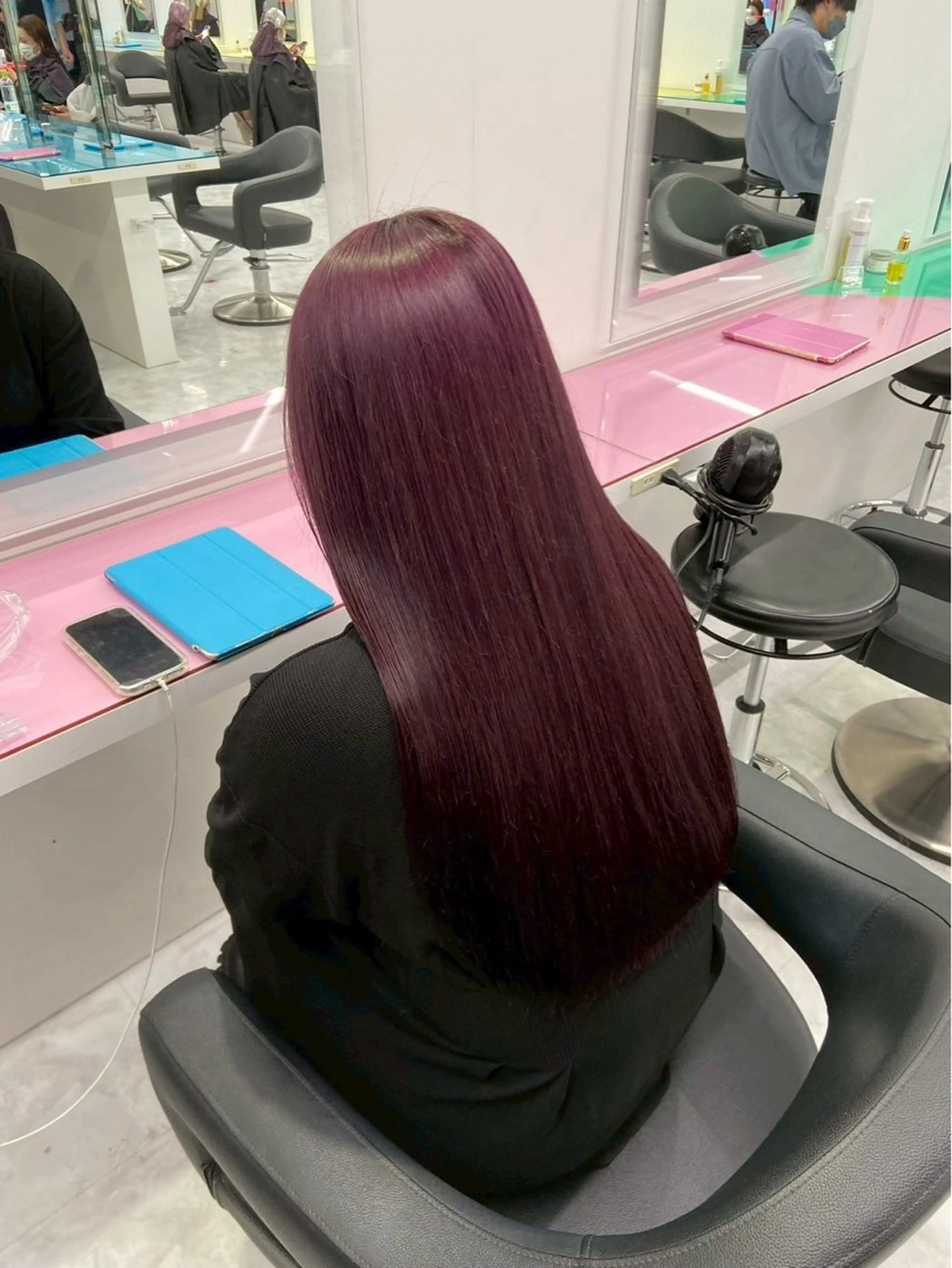 ロング カラー カット ヘアカラー トリートメント トレンド暖色ヘア🍒 miu🍒のヘアスタイル