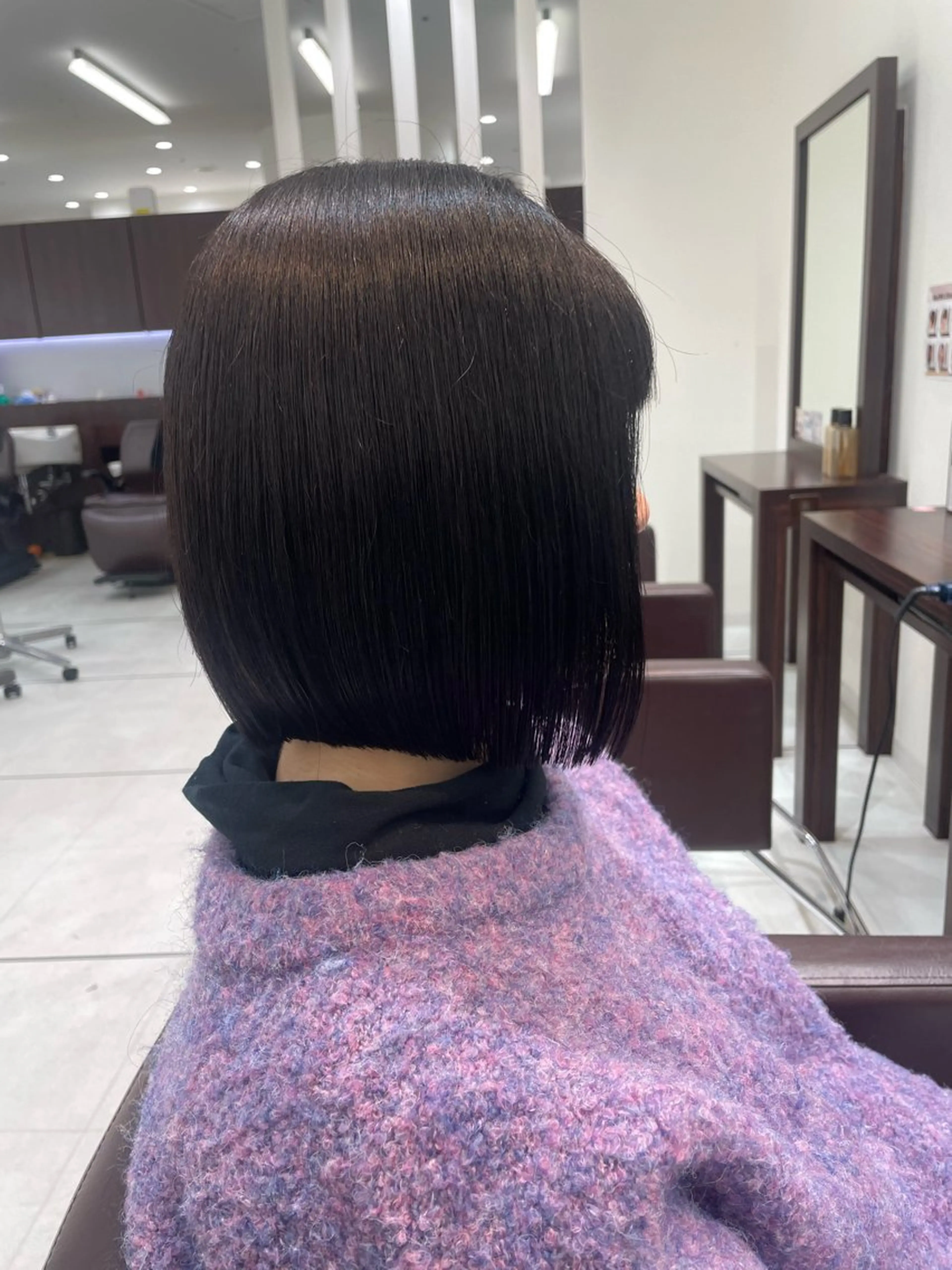 ショート カラー 切りっぱなしボブ 透明感カラー ボブ 【千葉駅南口歩1分】 MAKAのヘアスタイル