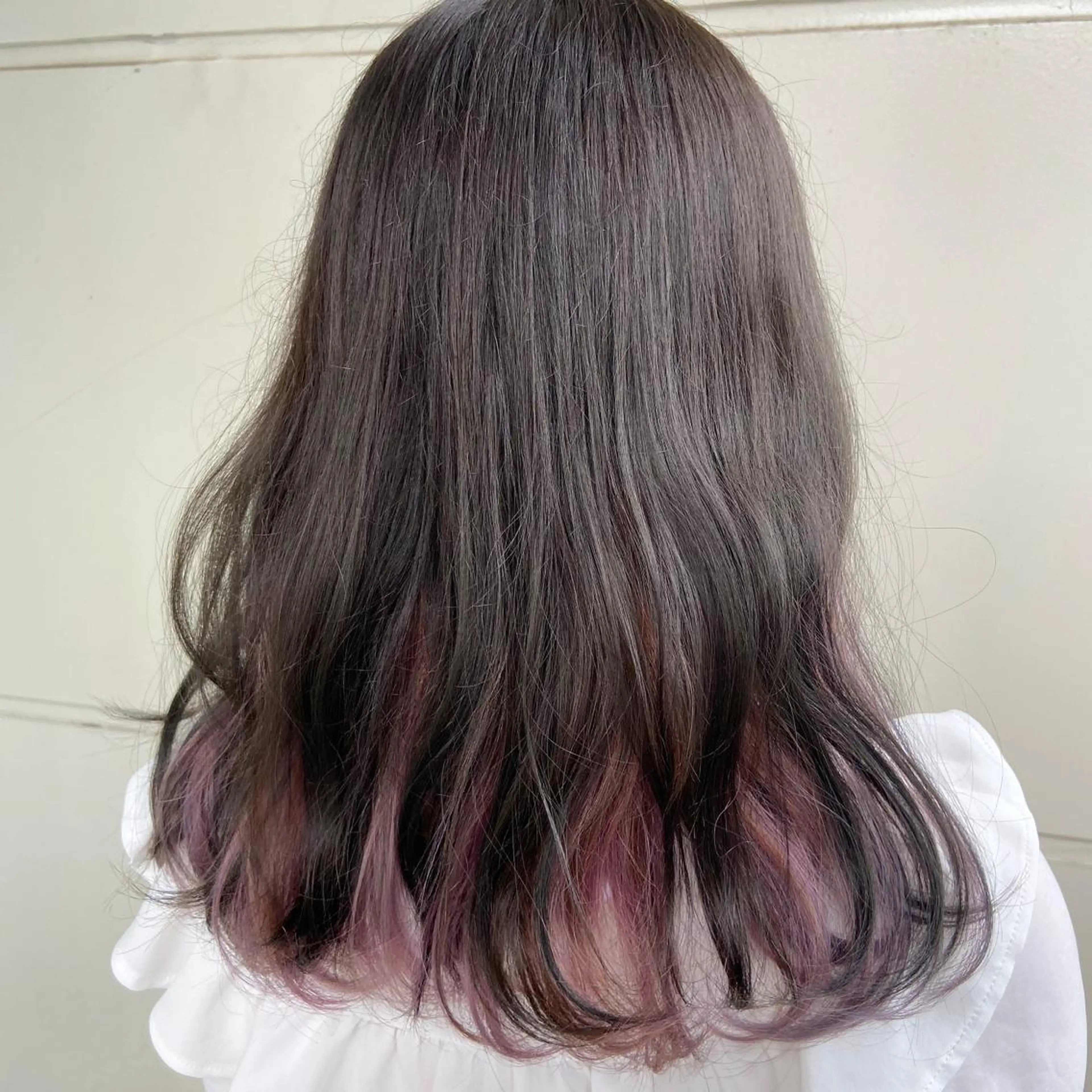 セミロング カラー カット ヘアカラー トリートメント GO TODAY所属・ハイトーン/小顔 カット/Ayumuのヘアスタイル