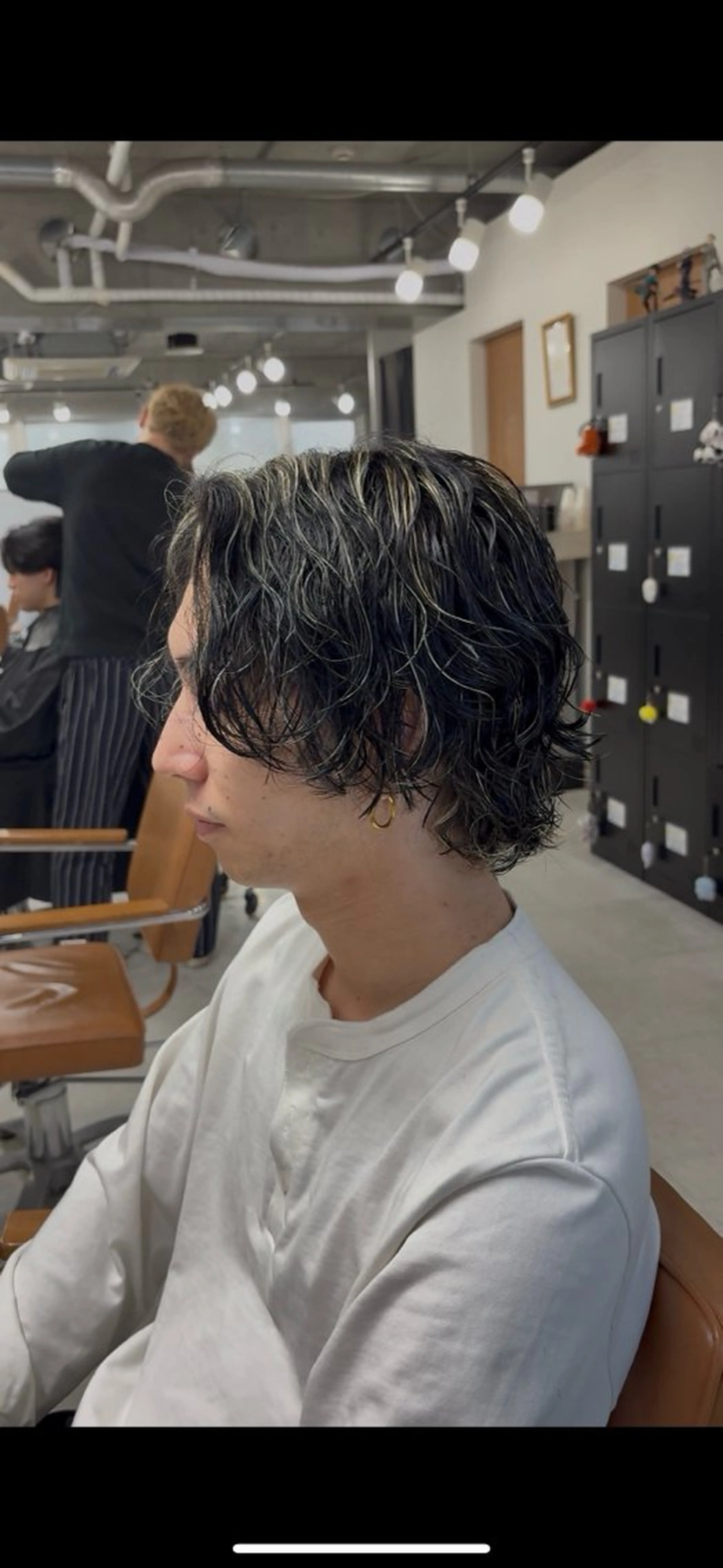 カラー パーマ メンズ メンズハイライト メンズパーマ ハイライトカラー メンズパーマ特化 園田　楓莉のヘアスタイル