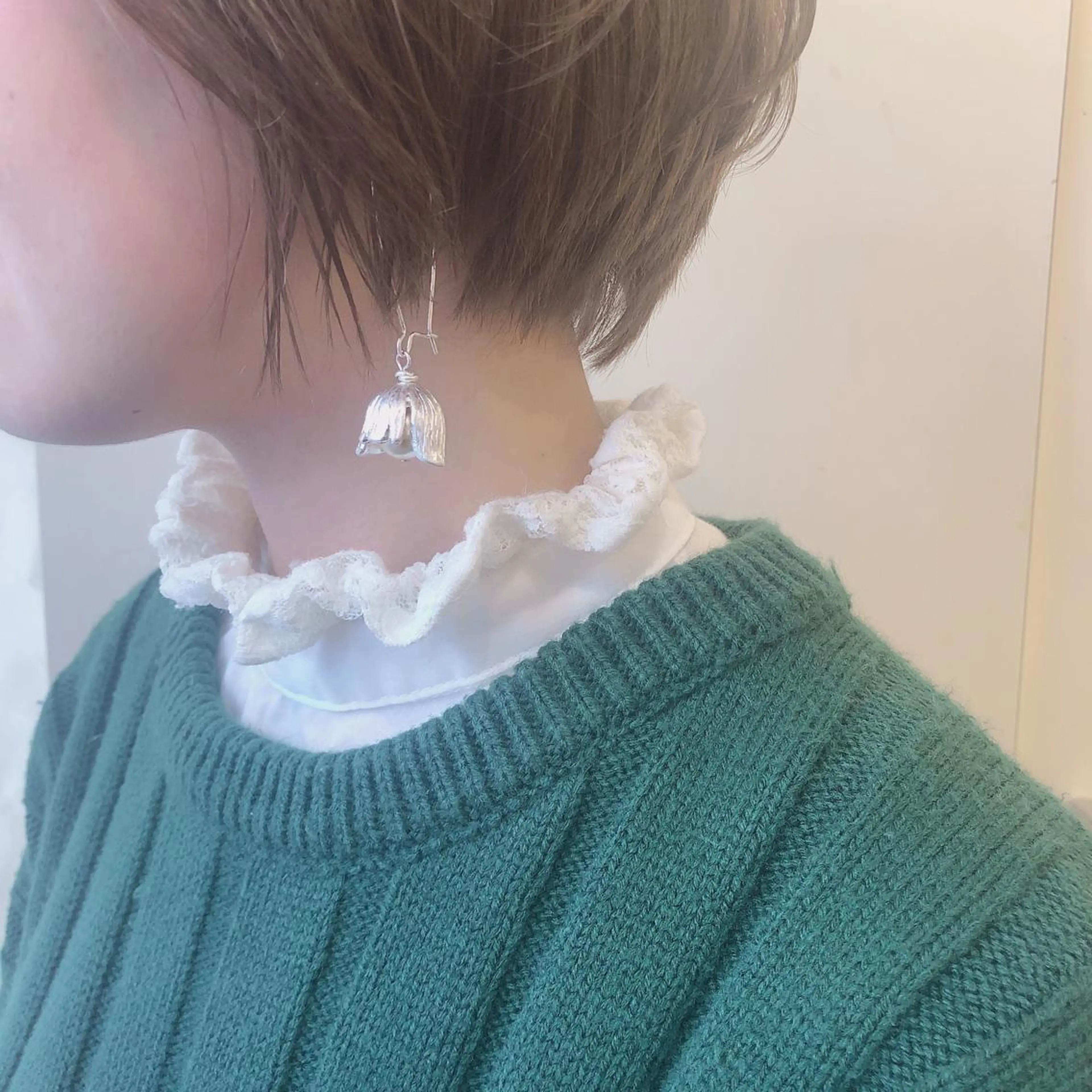 ショート 顔周りの垢抜けヘア 立山あいりのヘアスタイル