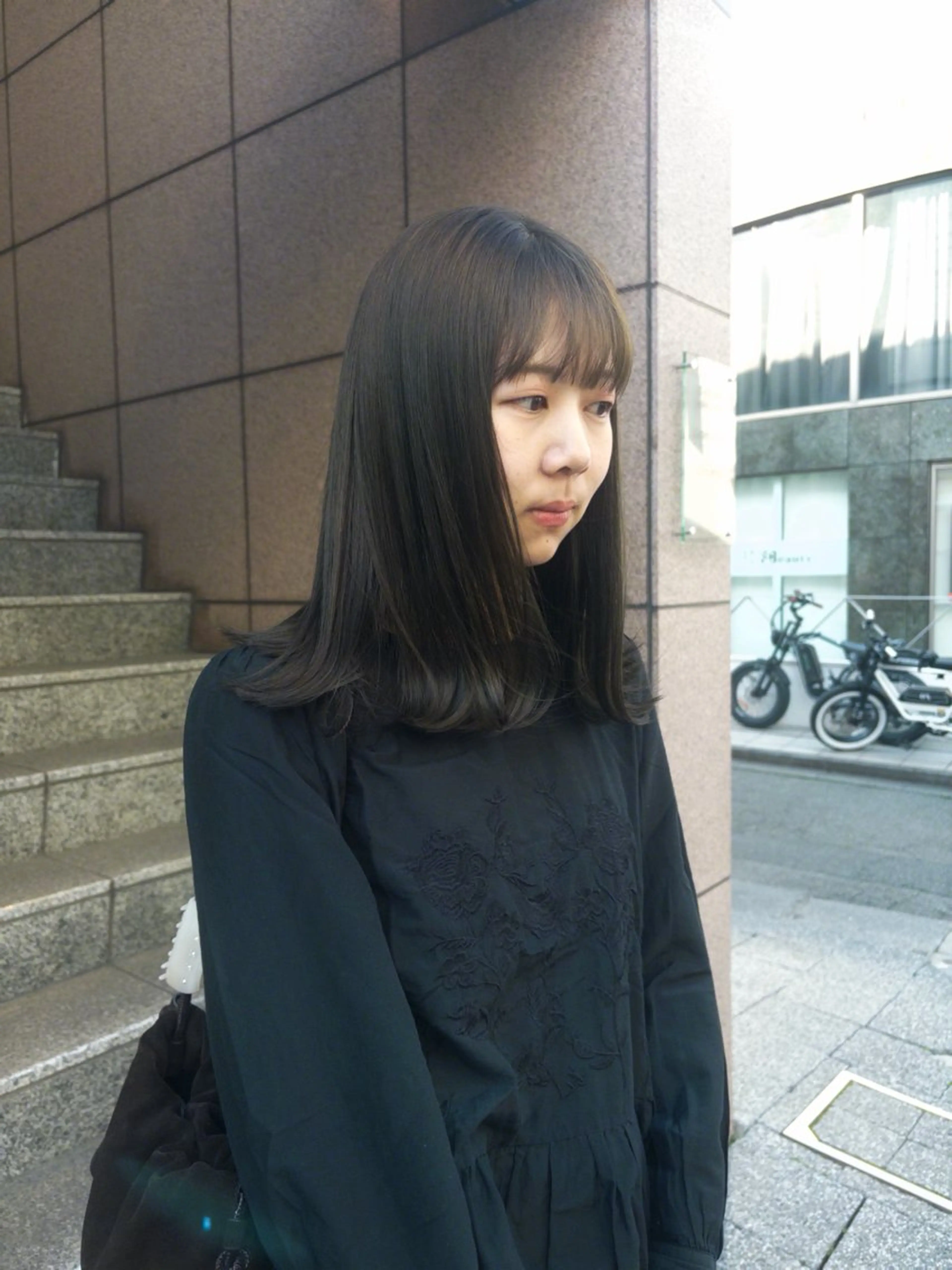 ミディアム カラー カット ヘアカラー じゅわっと暖色カラー 🍊Moemiのヘアスタイル