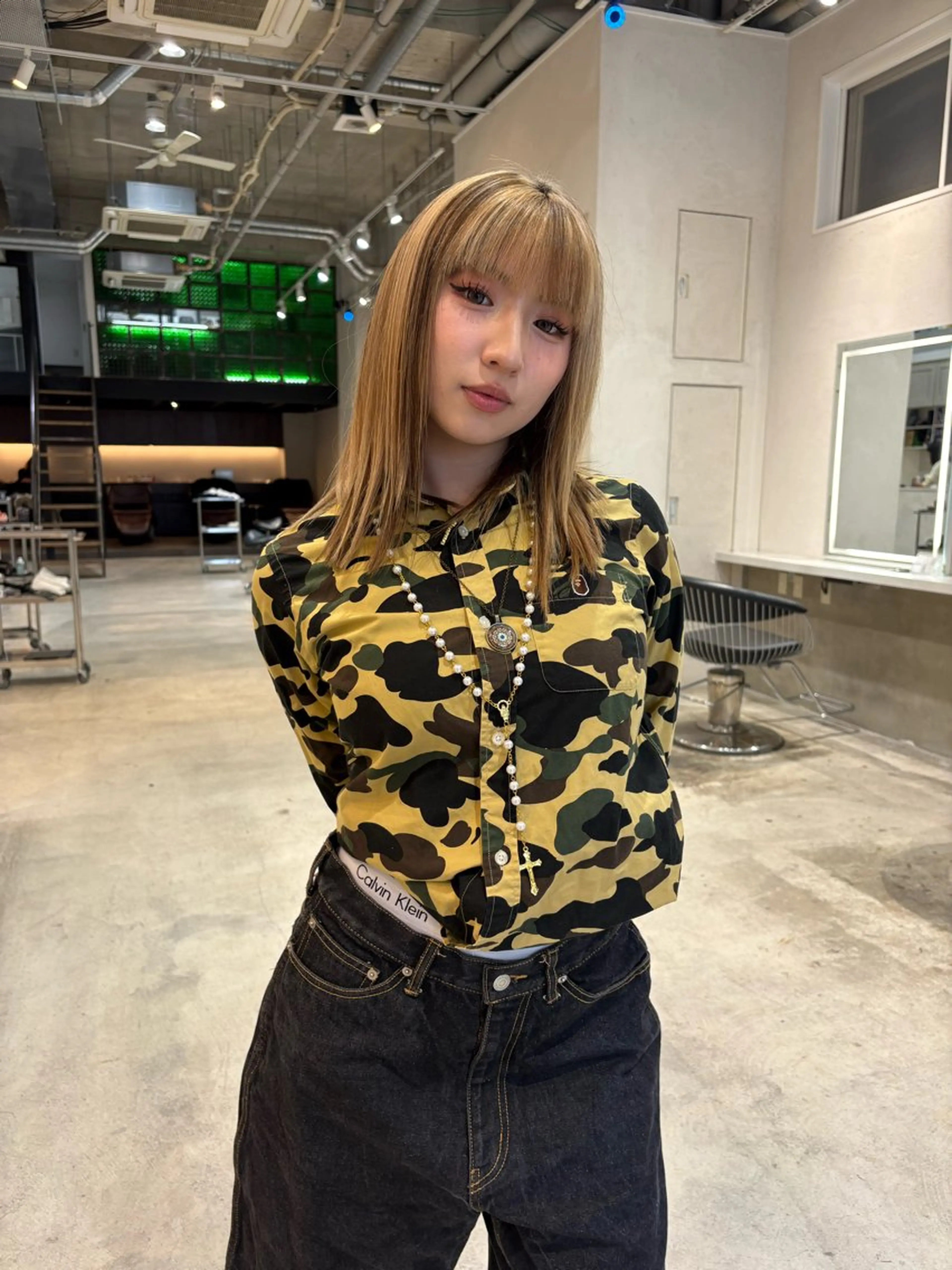 セミロング ヘアカラー トリートメント 名古屋/落ちる黒 黒染め落としのヘアスタイル