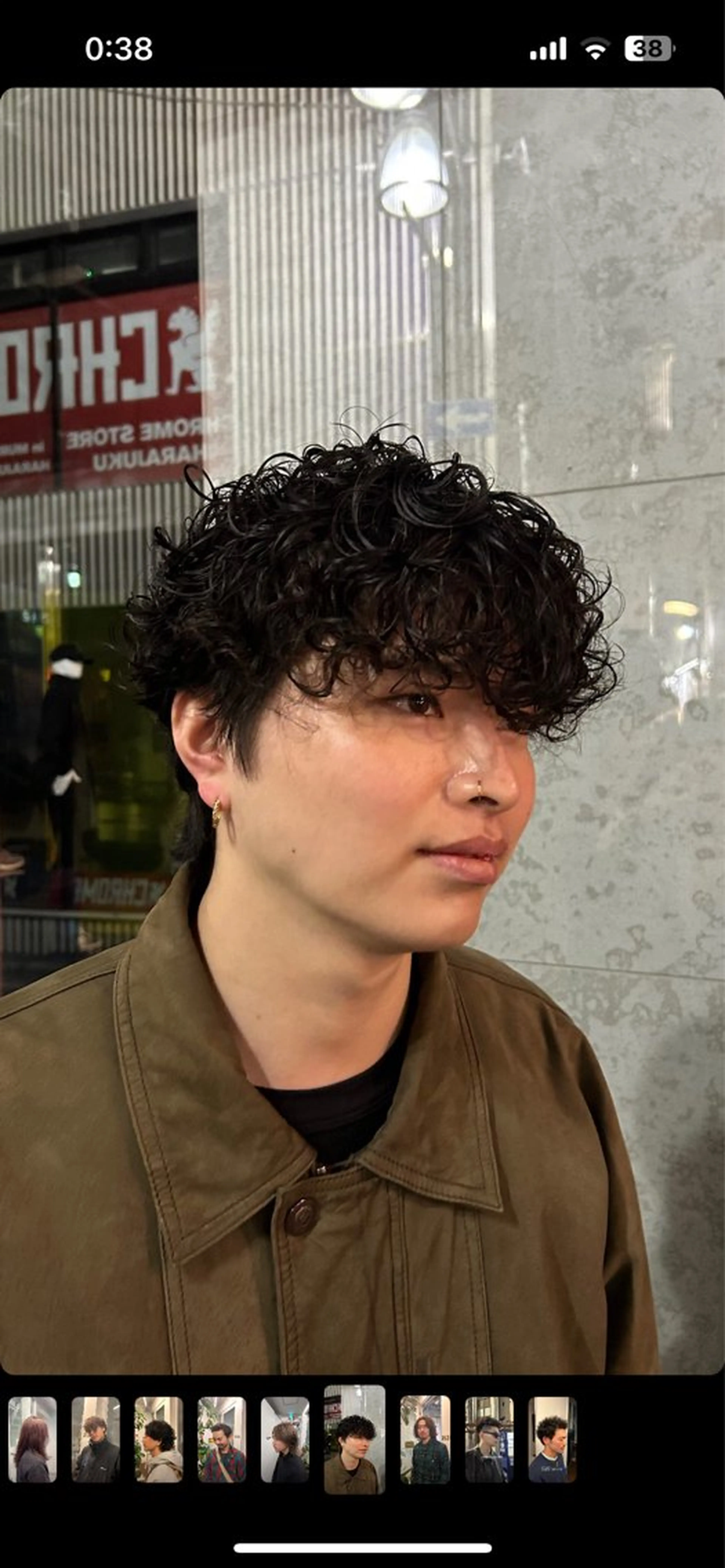 ショート パーマ 青木 真生のヘアスタイル