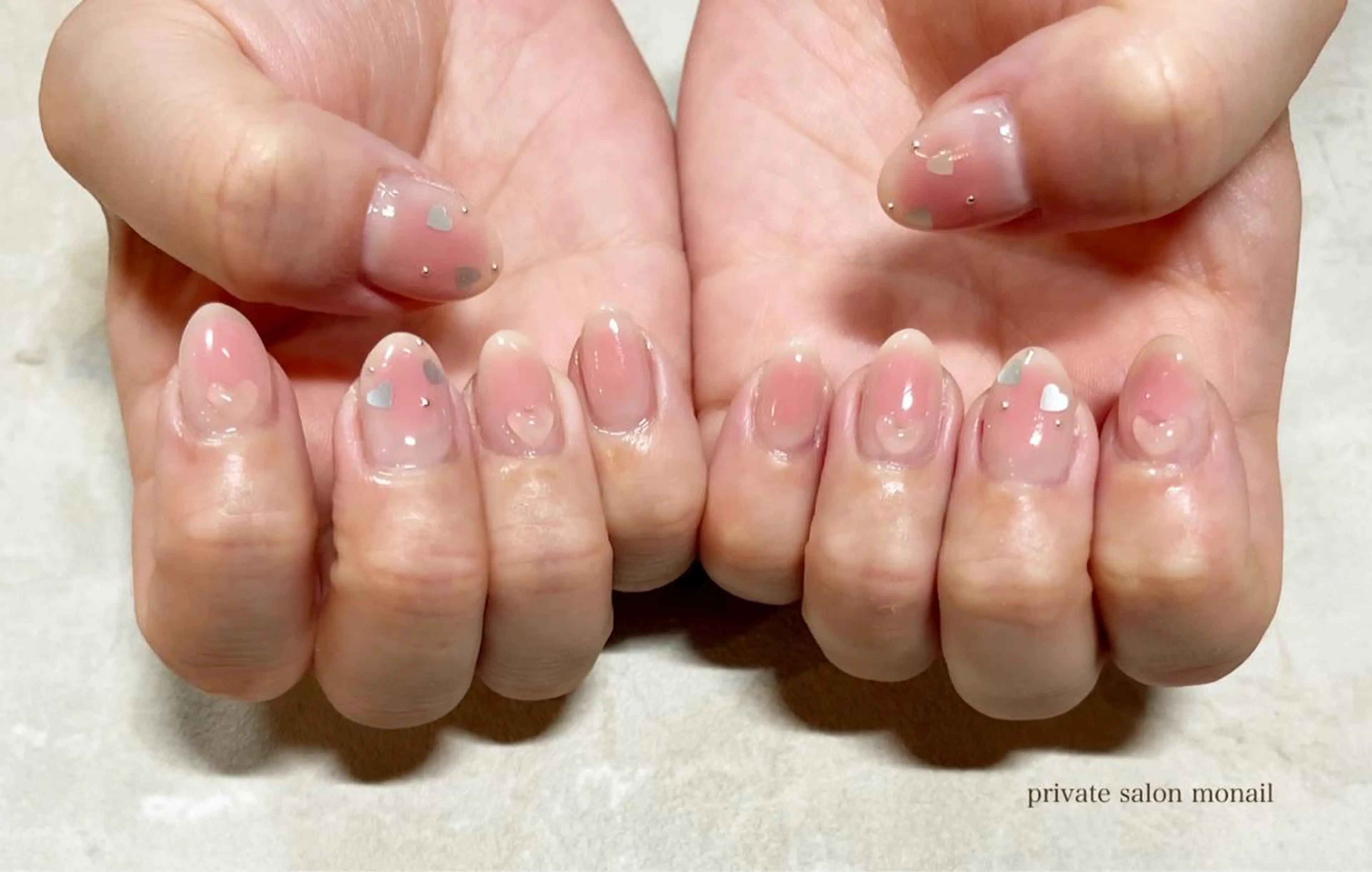 ネイル チークネイル ハンドネイル private  nail monail所属・nail salon monailのネイルデザイン