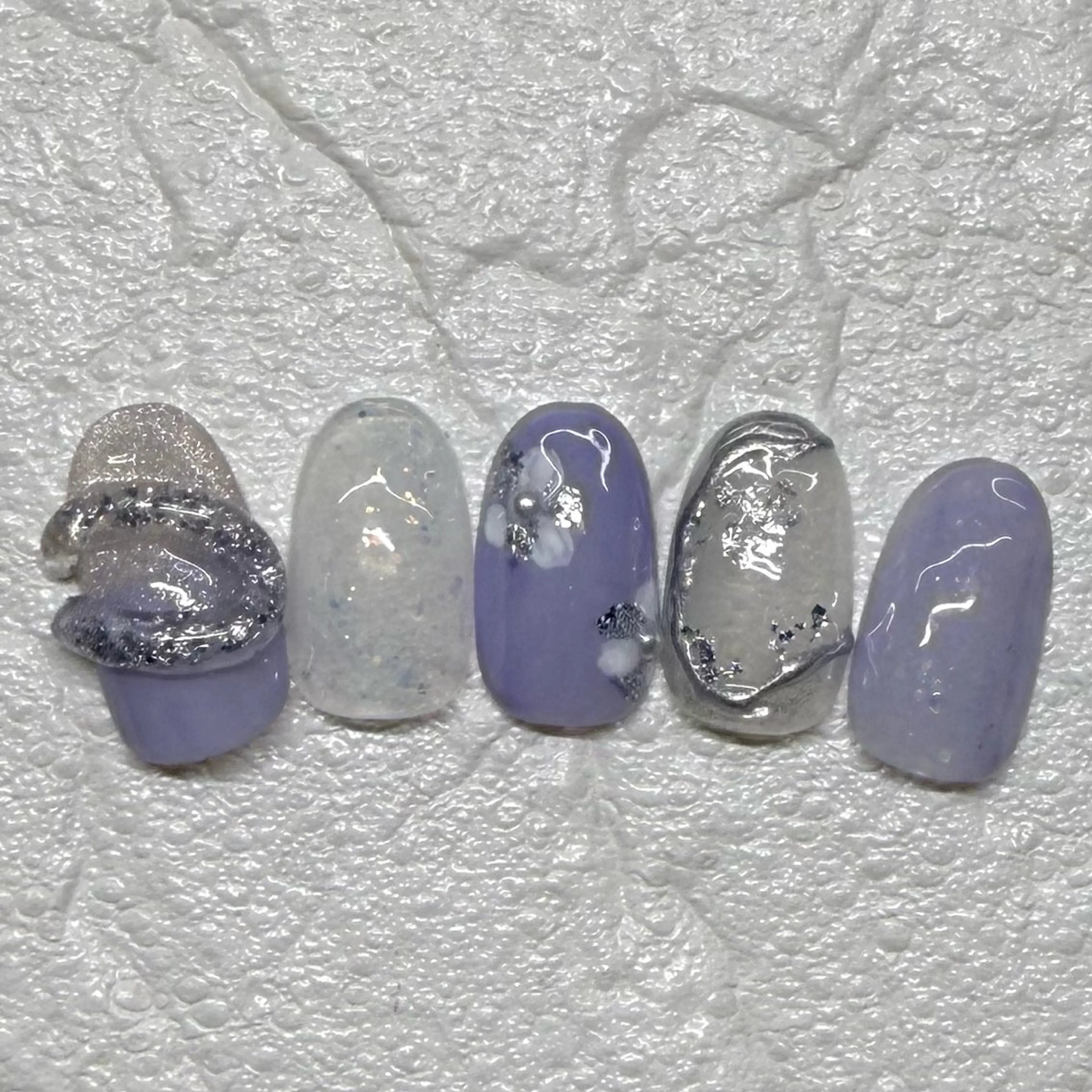 ネイル 卒業式 ミラーネイル salone Regina 【サローネ レジーナ】所属・Regina Marinaのネイルデザイン